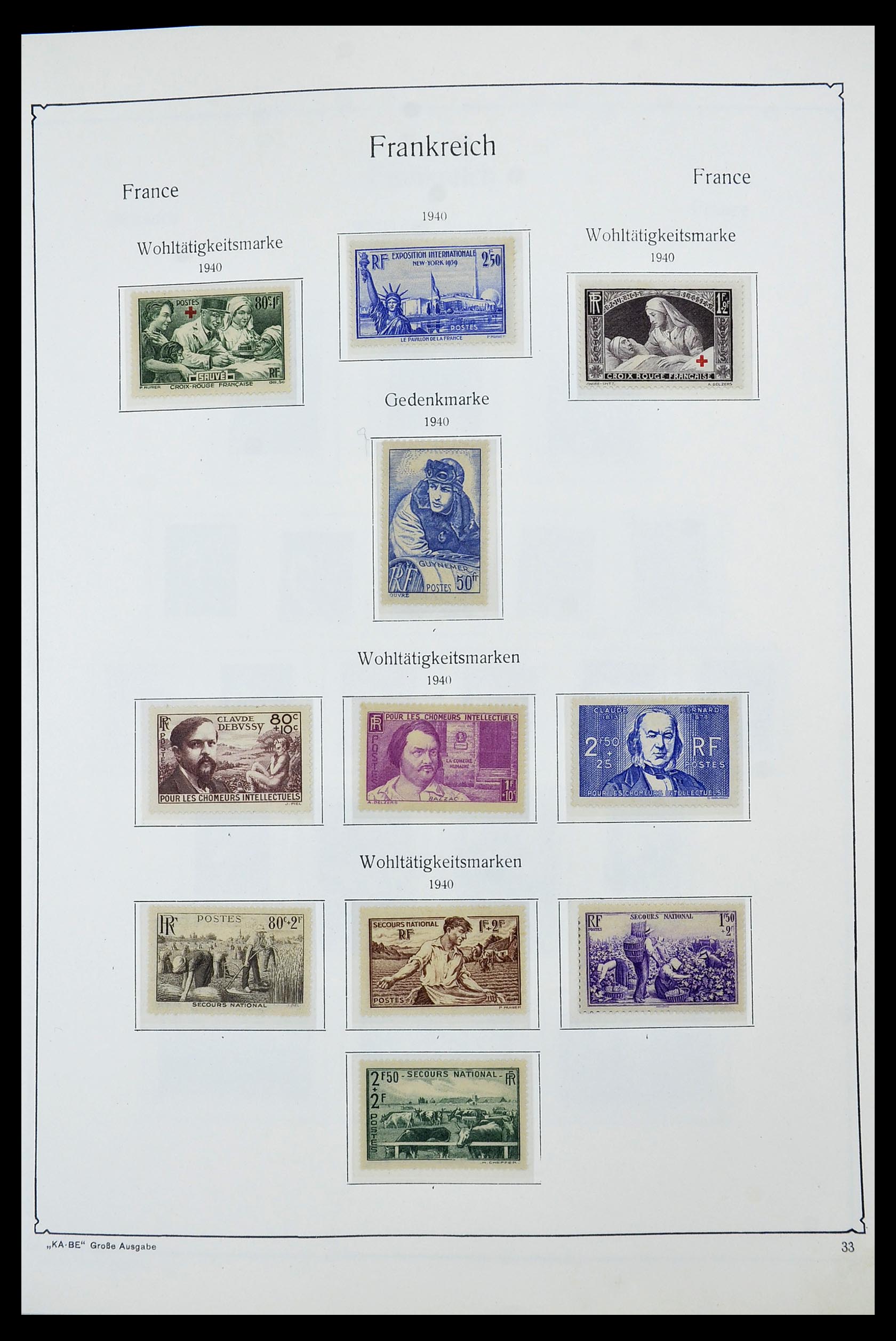 34580 029 - Postzegelverzameling 34580 Frankrijk 1900-1971.