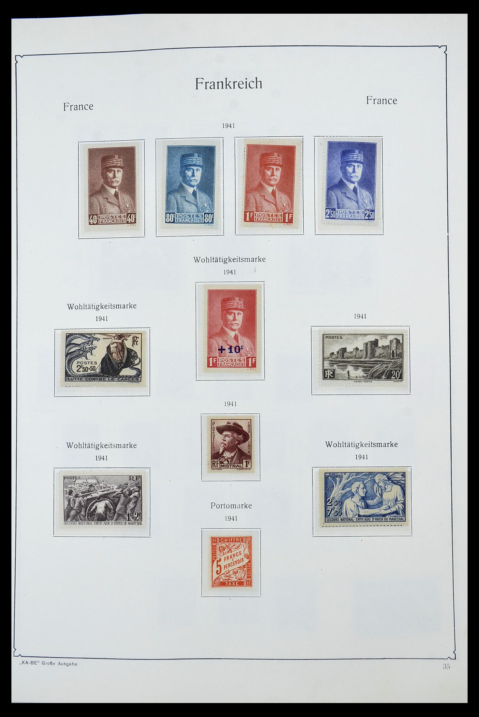 34580 031 - Postzegelverzameling 34580 Frankrijk 1900-1971.