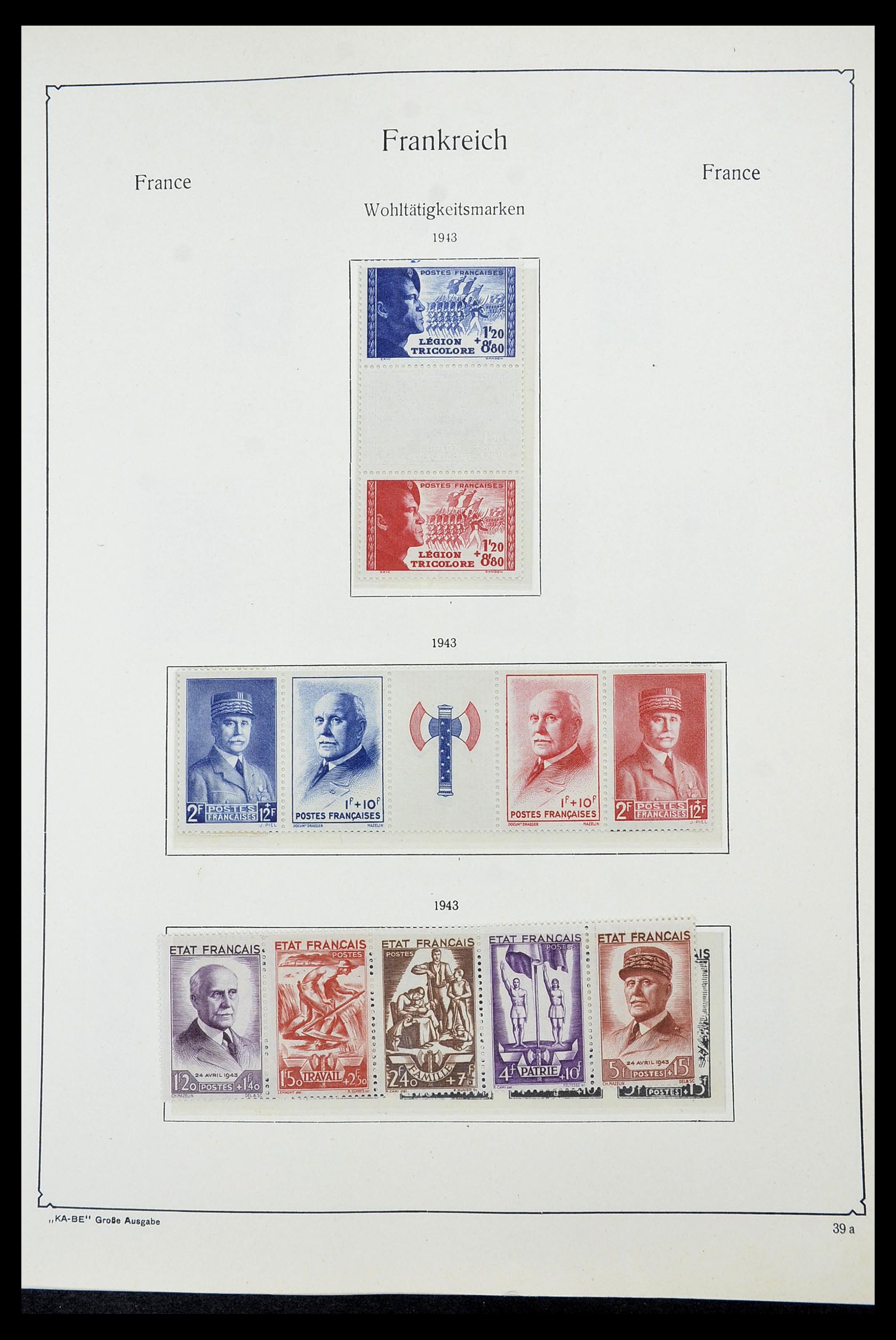 34580 036 - Postzegelverzameling 34580 Frankrijk 1900-1971.