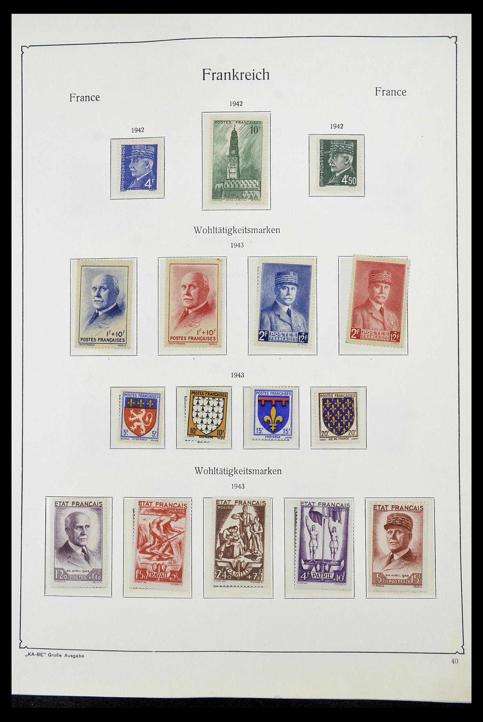 34580 037 - Postzegelverzameling 34580 Frankrijk 1900-1971.