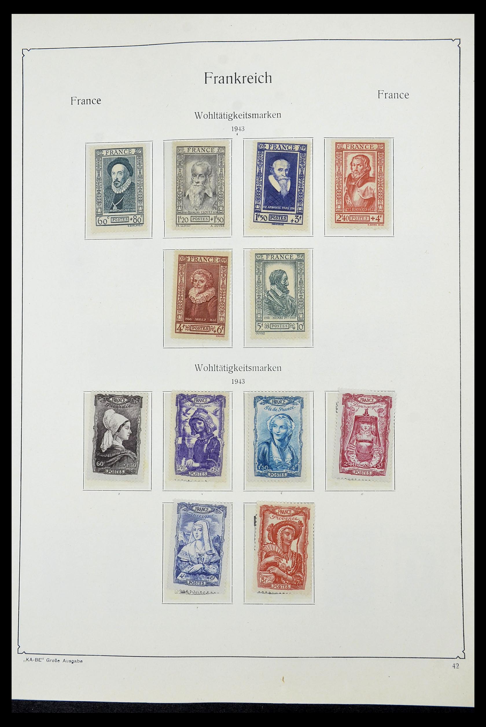 34580 039 - Postzegelverzameling 34580 Frankrijk 1900-1971.