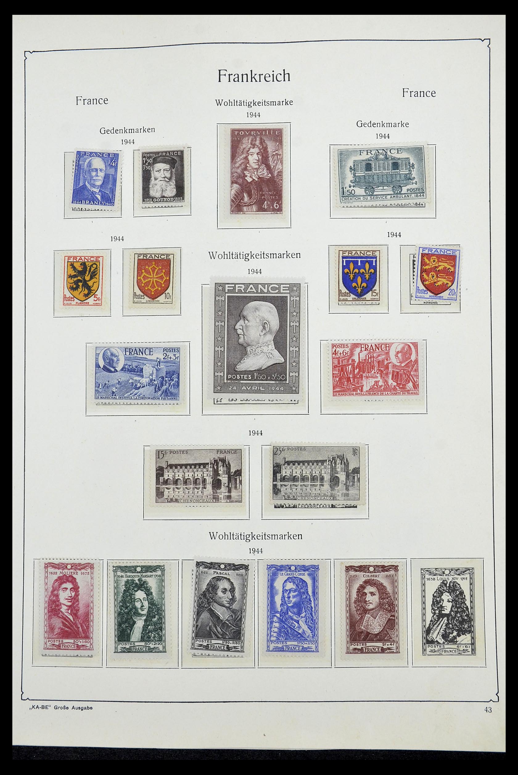 34580 040 - Postzegelverzameling 34580 Frankrijk 1900-1971.
