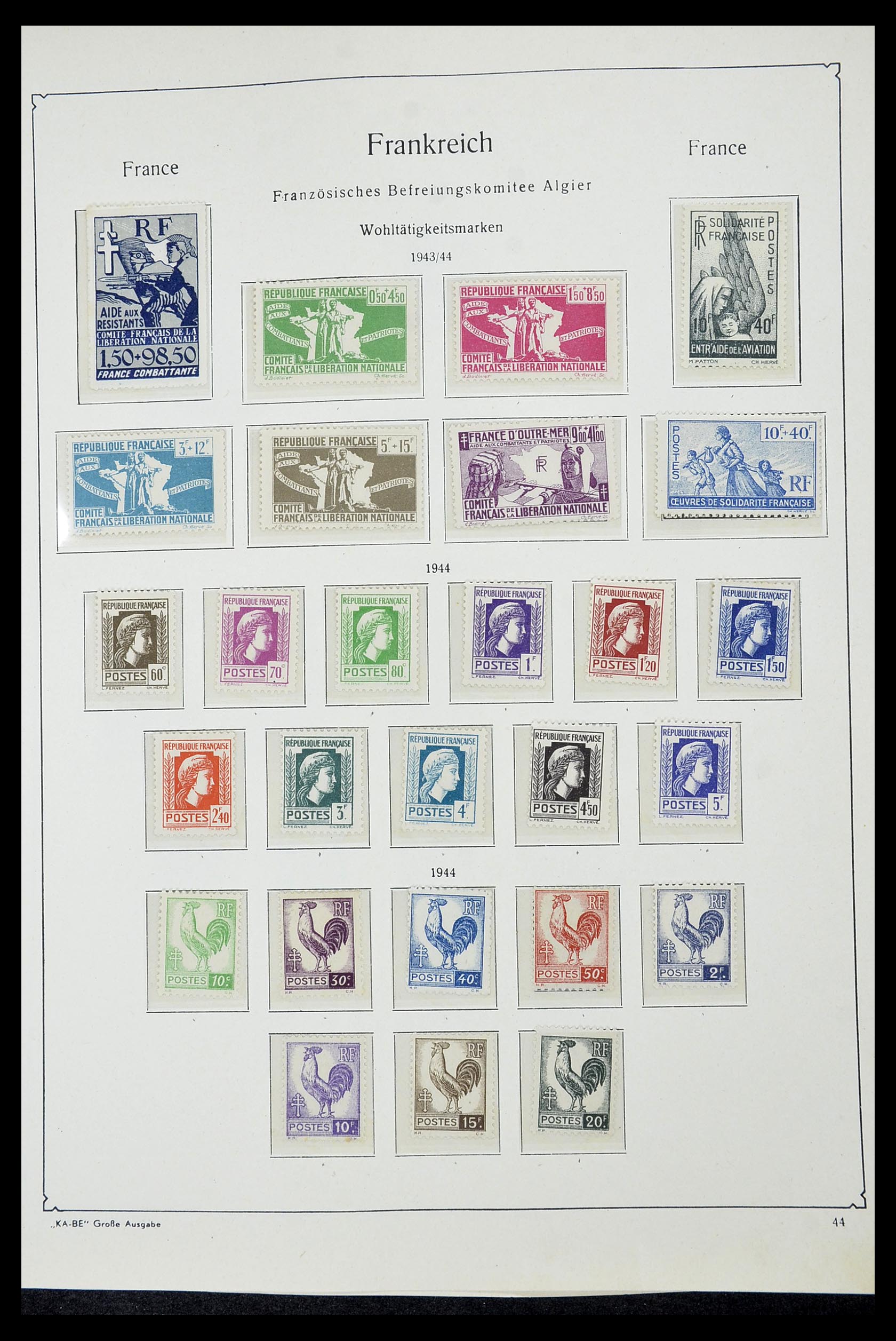 34580 041 - Postzegelverzameling 34580 Frankrijk 1900-1971.