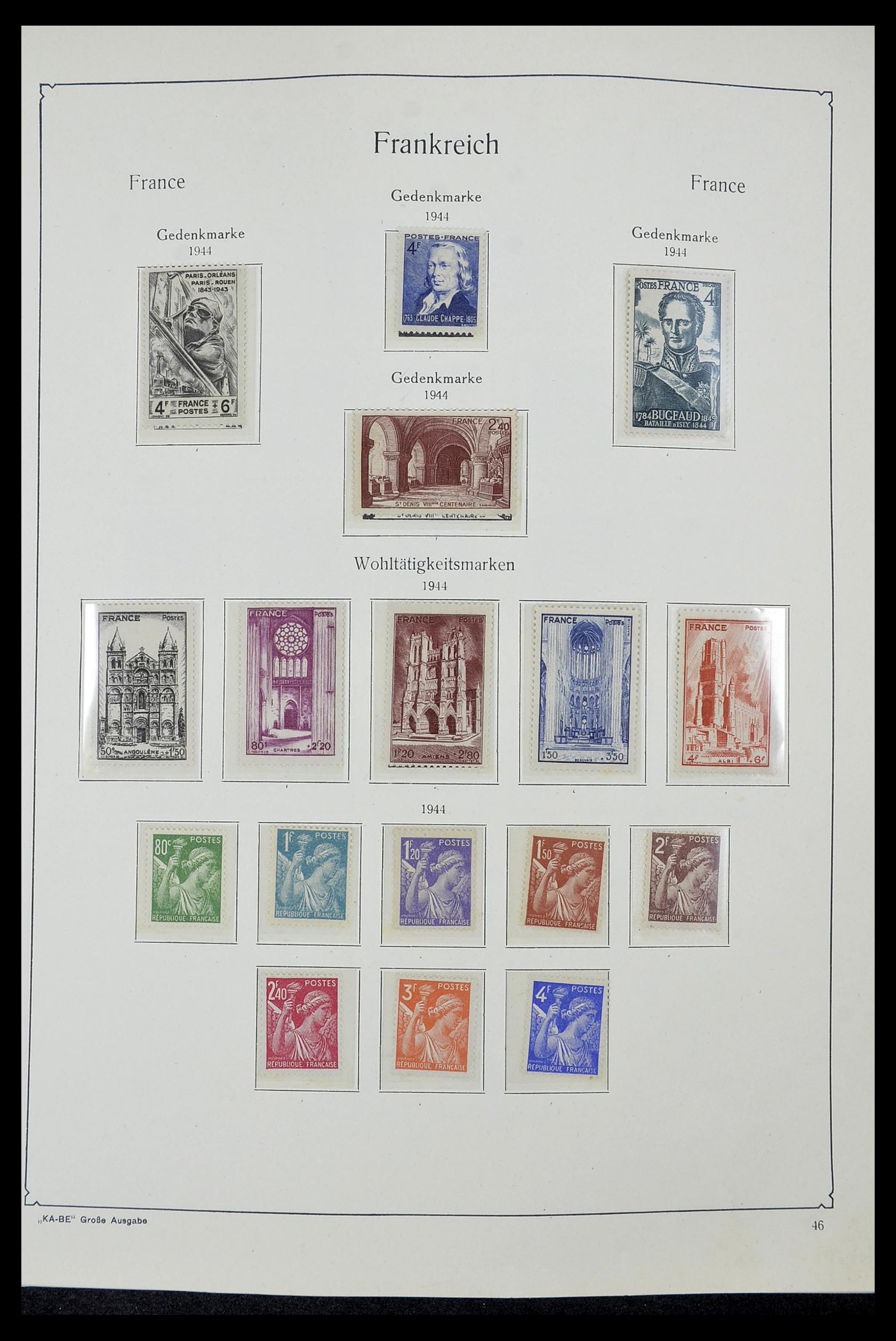 34580 042 - Postzegelverzameling 34580 Frankrijk 1900-1971.