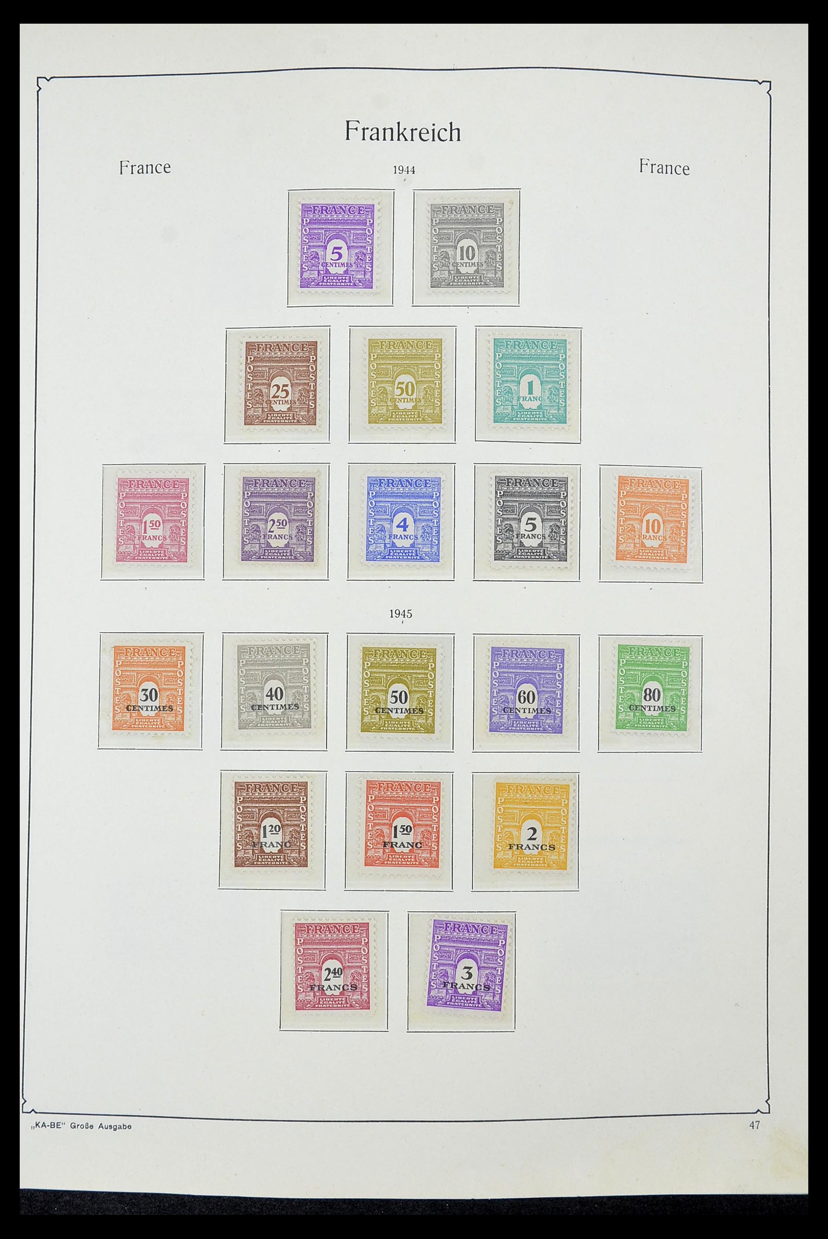 34580 043 - Postzegelverzameling 34580 Frankrijk 1900-1971.