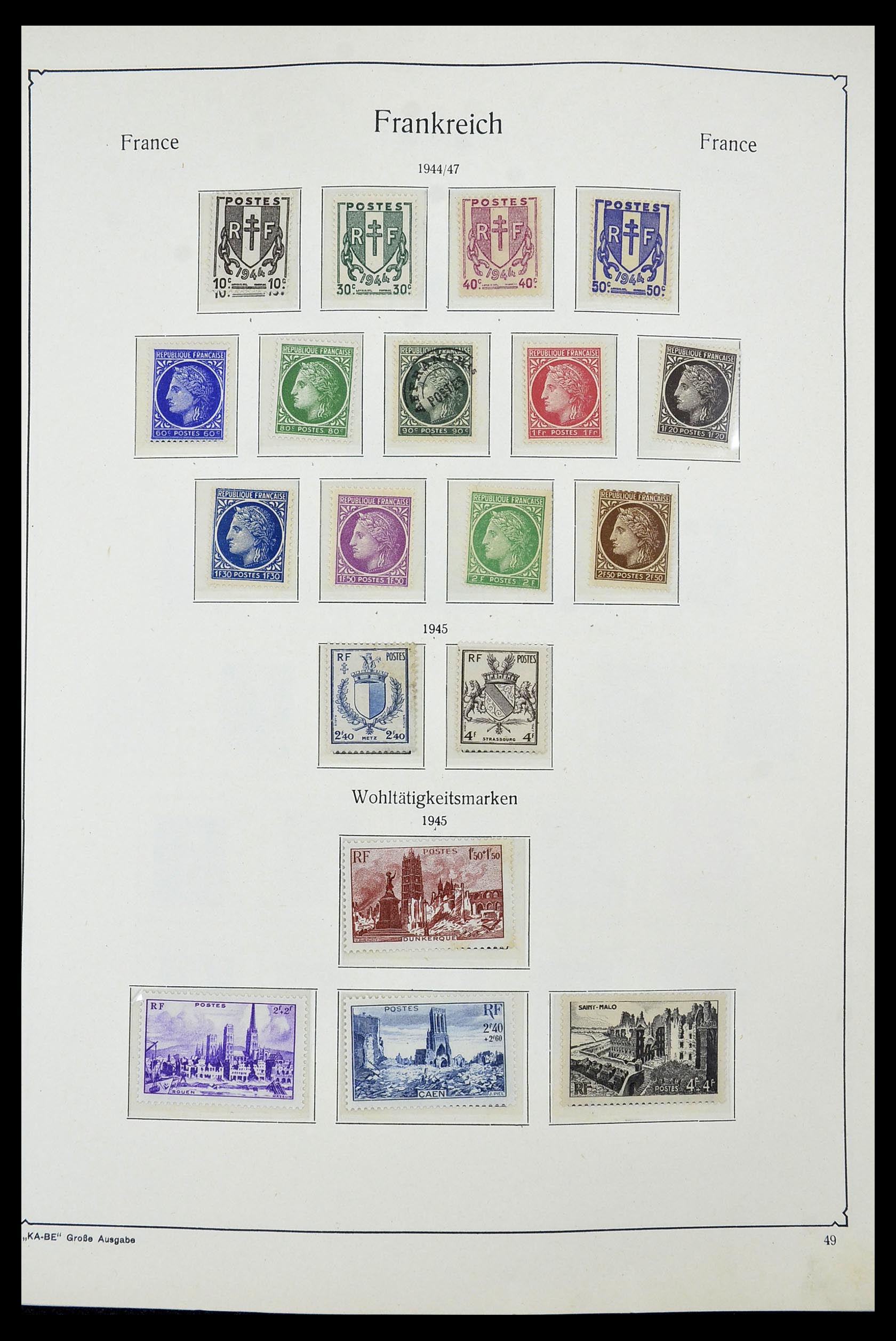 34580 045 - Postzegelverzameling 34580 Frankrijk 1900-1971.