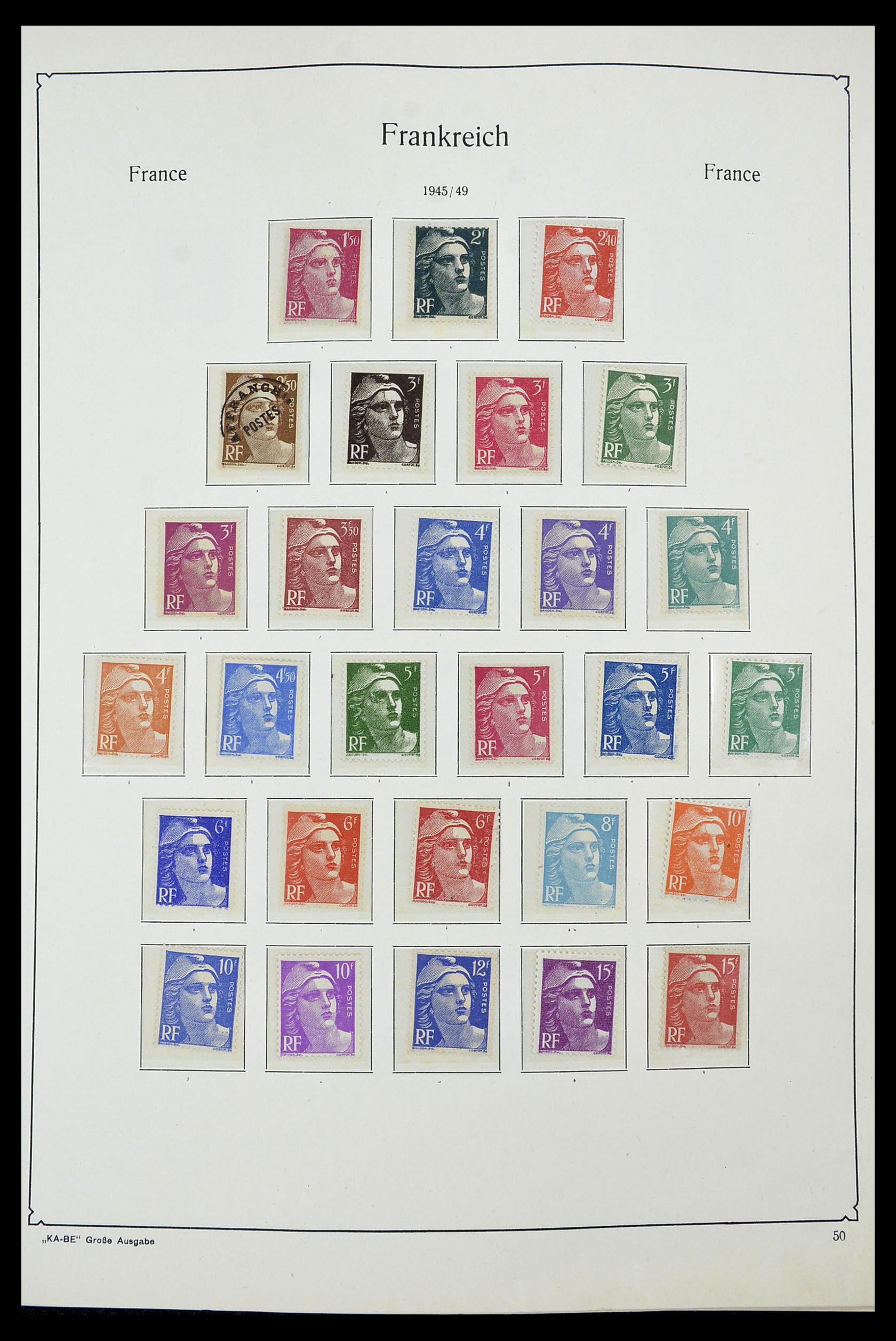 34580 046 - Postzegelverzameling 34580 Frankrijk 1900-1971.