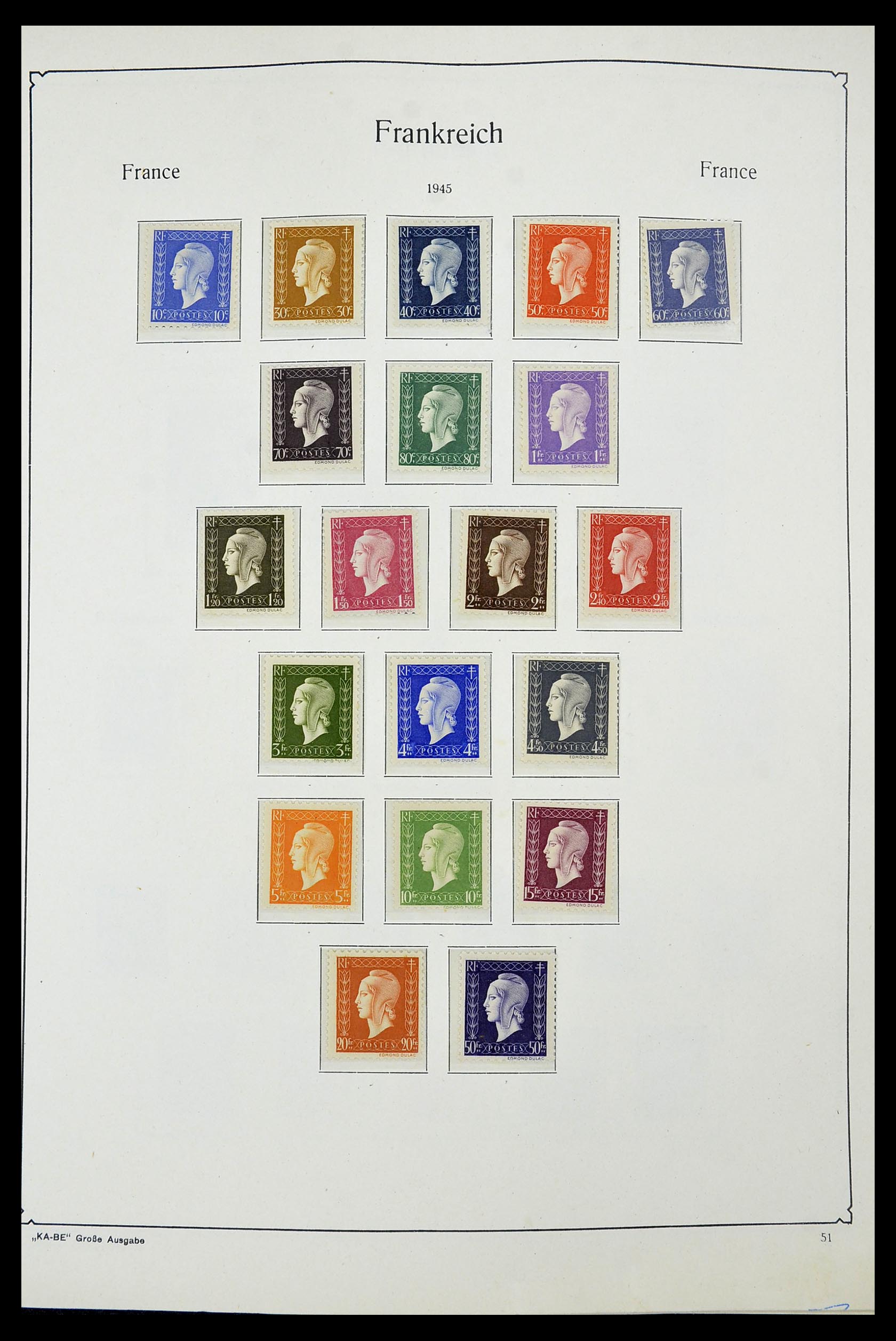 34580 047 - Postzegelverzameling 34580 Frankrijk 1900-1971.