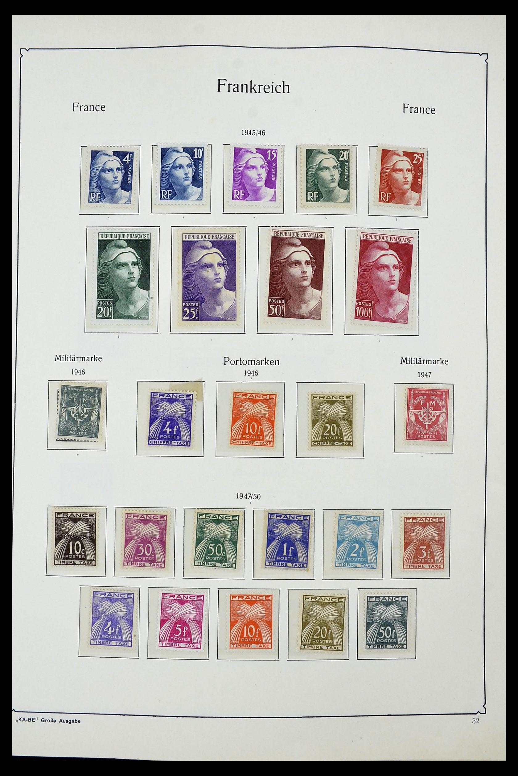34580 048 - Postzegelverzameling 34580 Frankrijk 1900-1971.