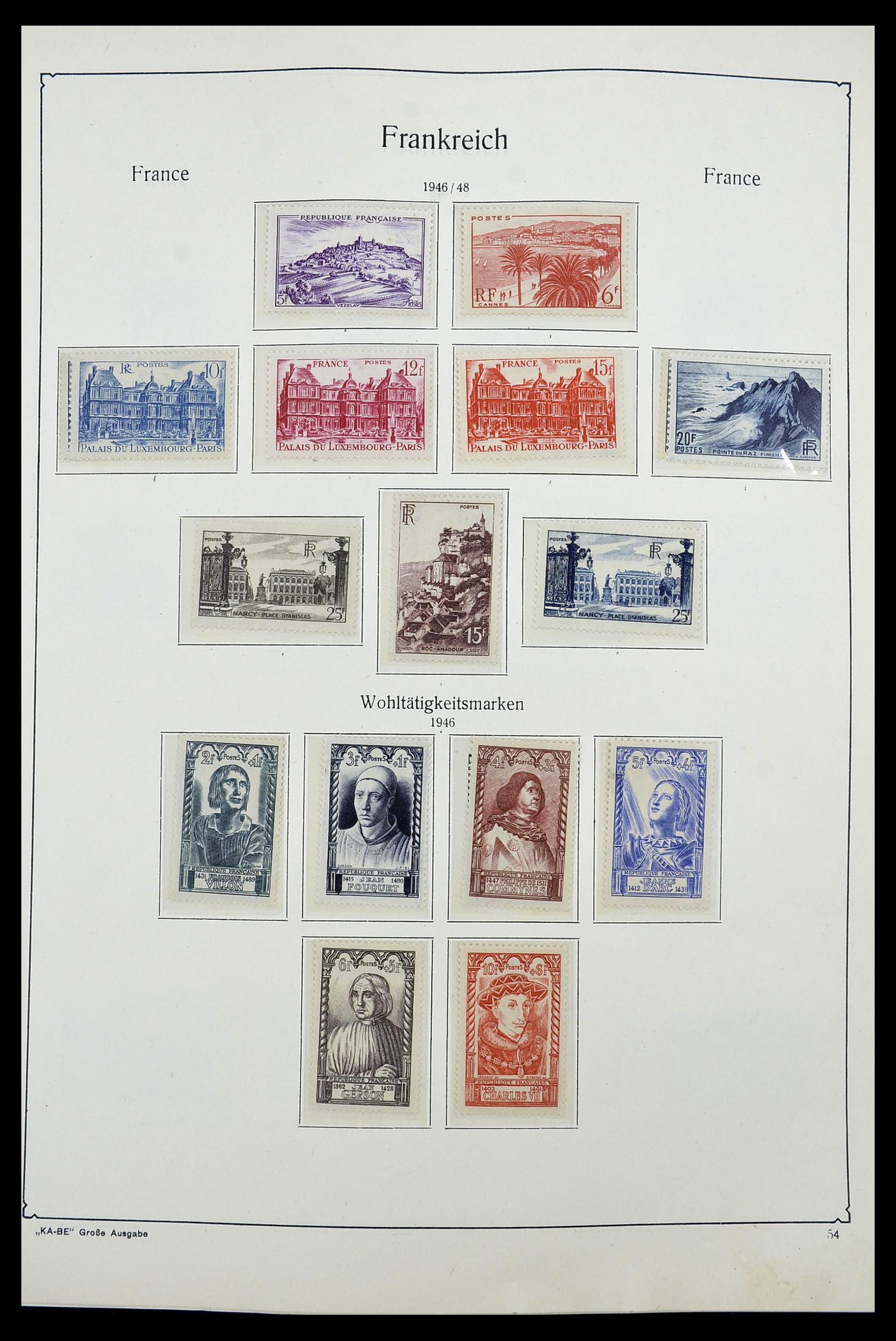 34580 050 - Postzegelverzameling 34580 Frankrijk 1900-1971.