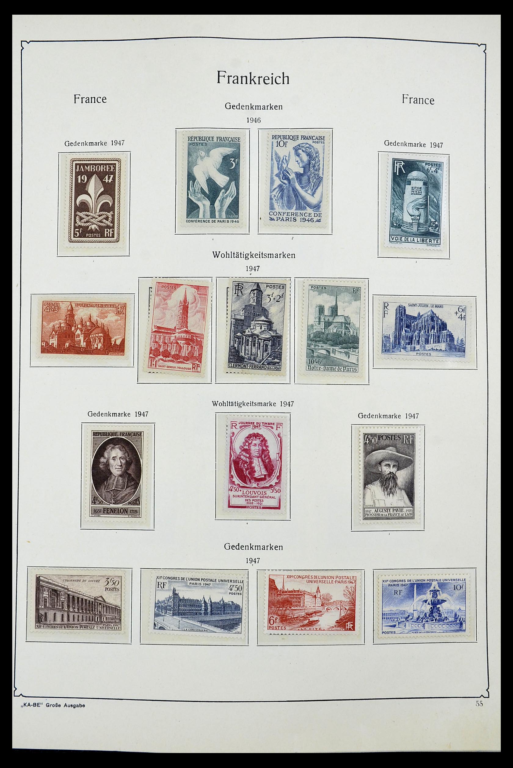 34580 051 - Postzegelverzameling 34580 Frankrijk 1900-1971.