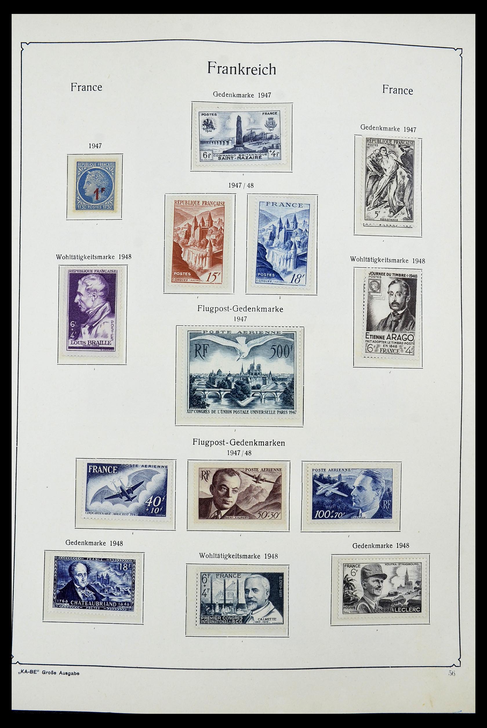 34580 052 - Postzegelverzameling 34580 Frankrijk 1900-1971.