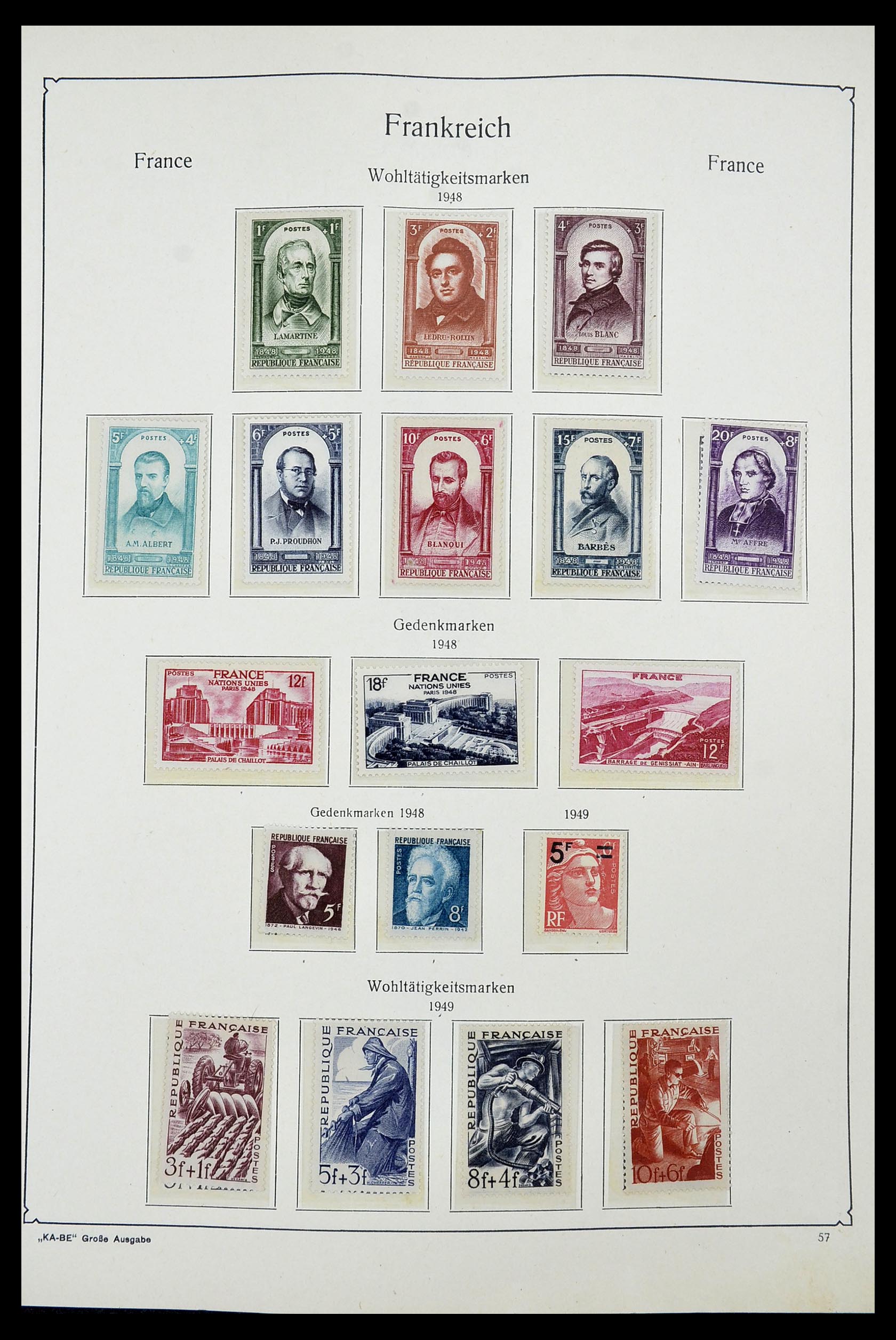 34580 053 - Postzegelverzameling 34580 Frankrijk 1900-1971.