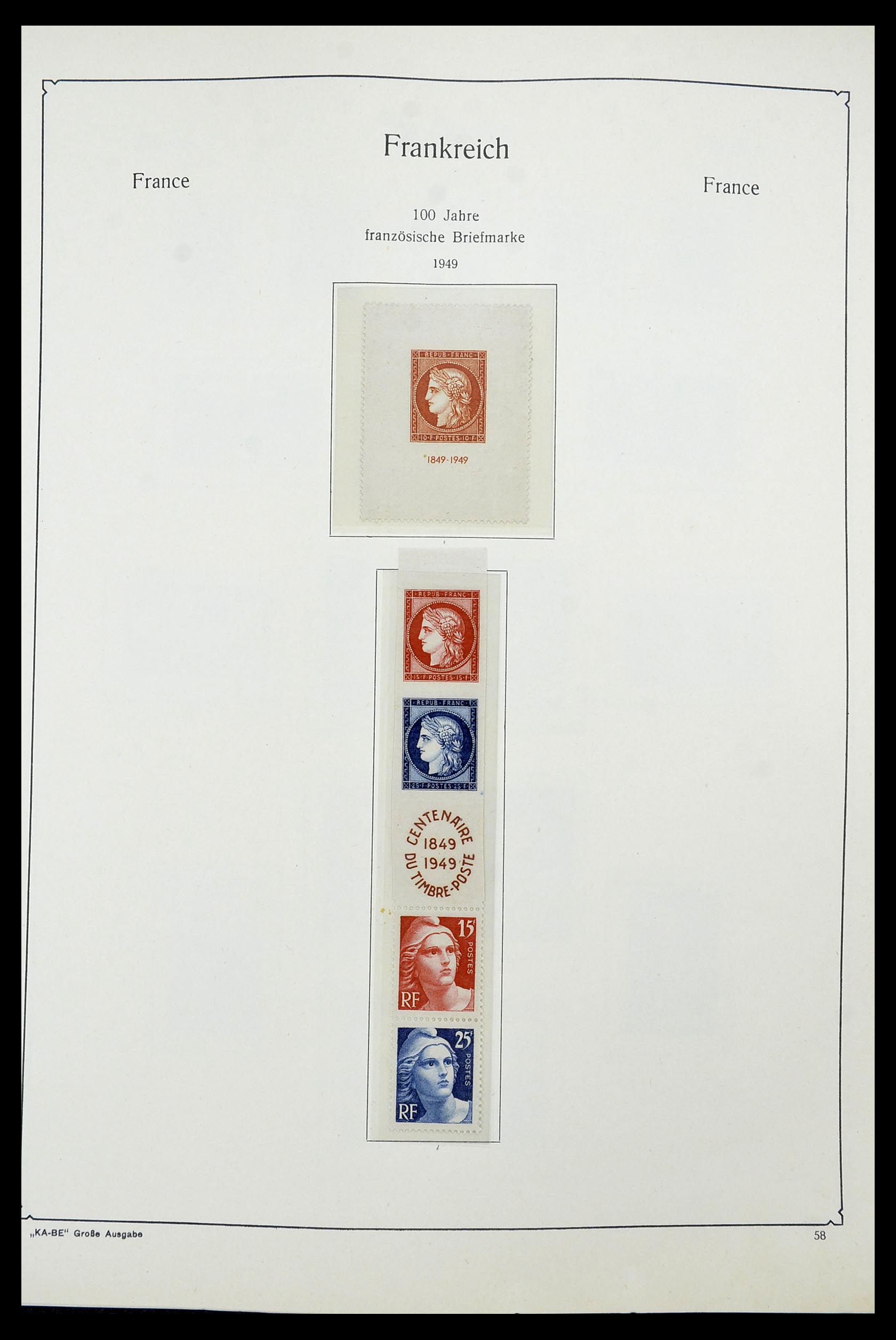 34580 054 - Postzegelverzameling 34580 Frankrijk 1900-1971.