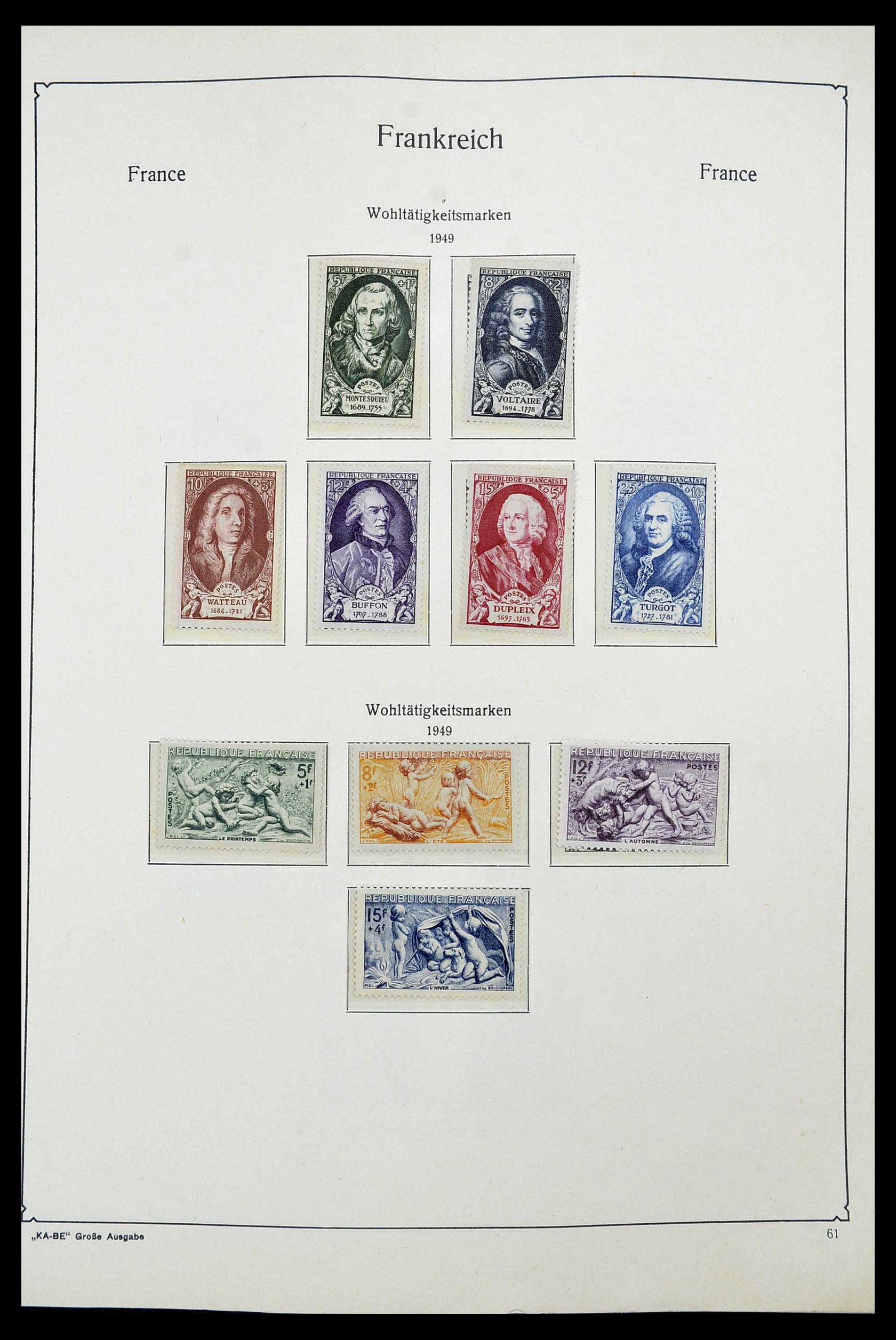 34580 057 - Postzegelverzameling 34580 Frankrijk 1900-1971.
