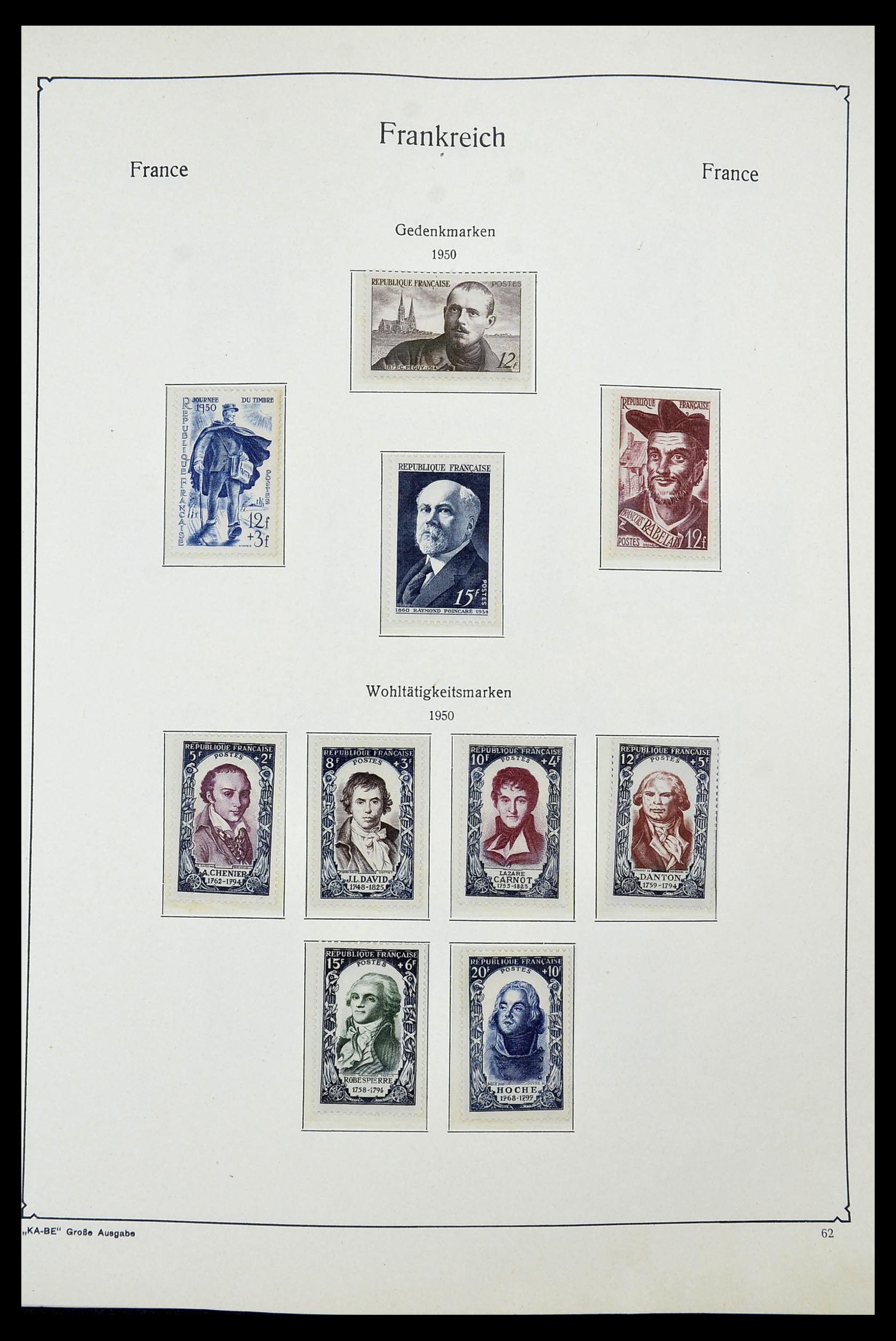 34580 058 - Postzegelverzameling 34580 Frankrijk 1900-1971.