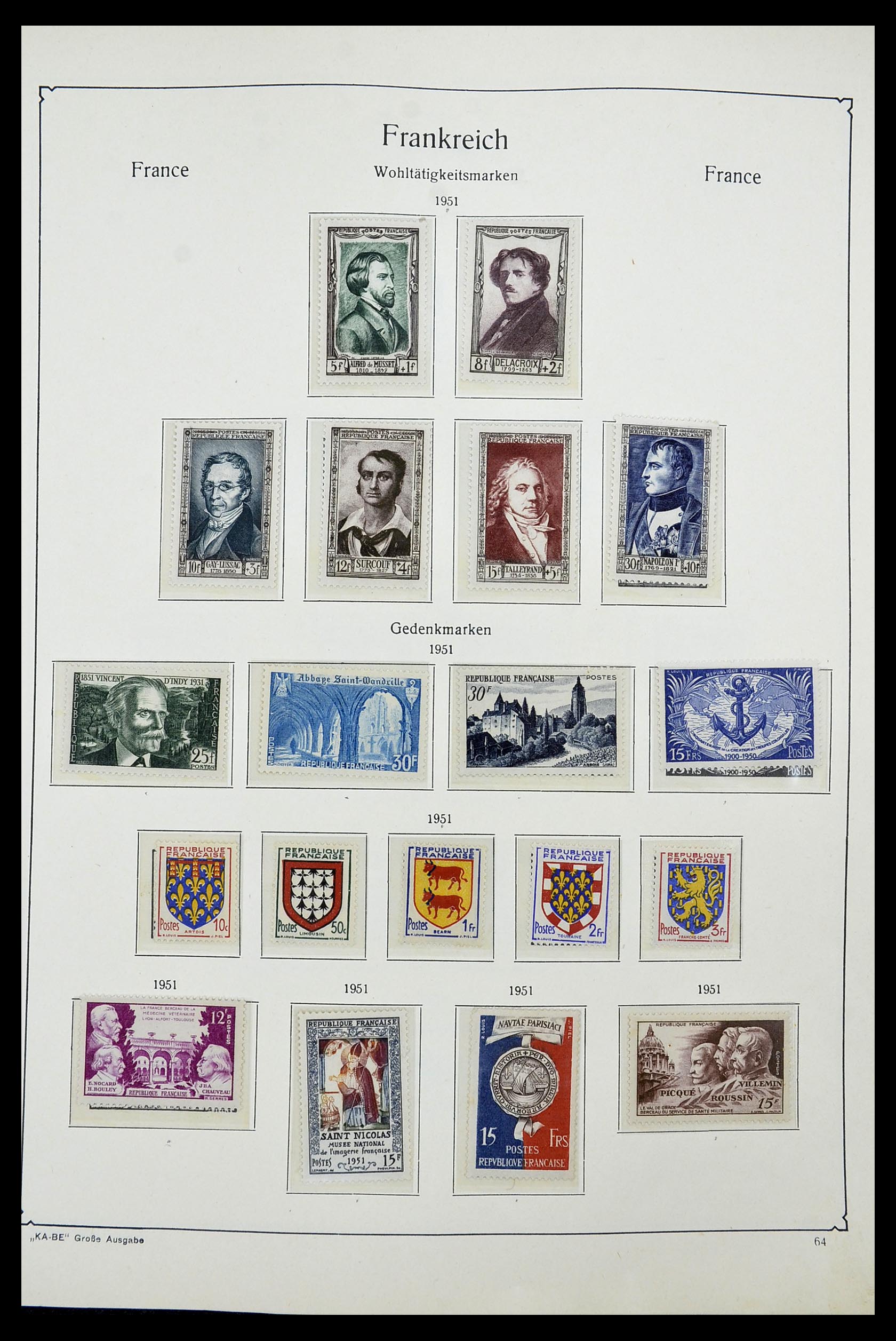 34580 060 - Stamp Collection 34580 France 1900-1971.