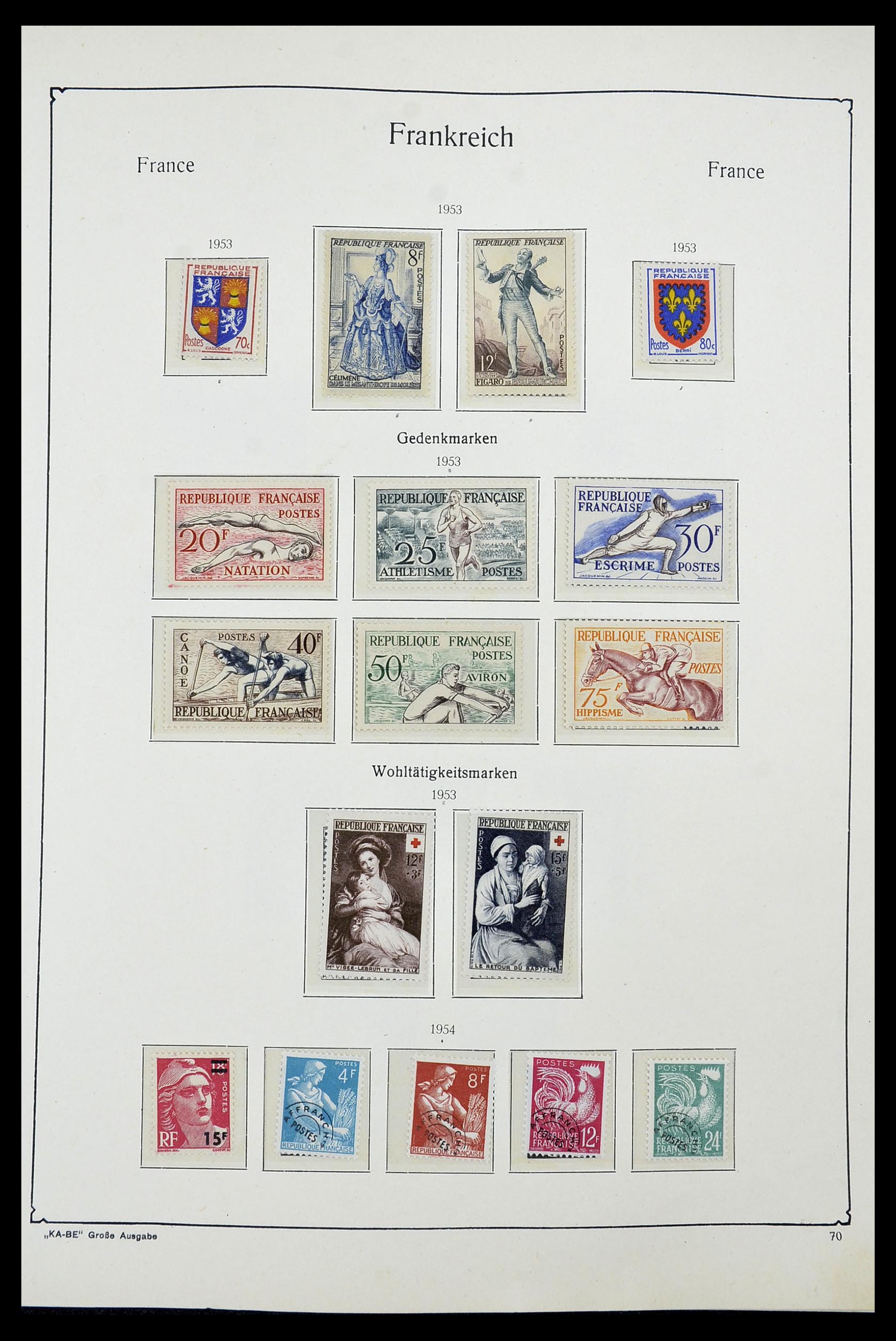 34580 066 - Stamp Collection 34580 France 1900-1971.