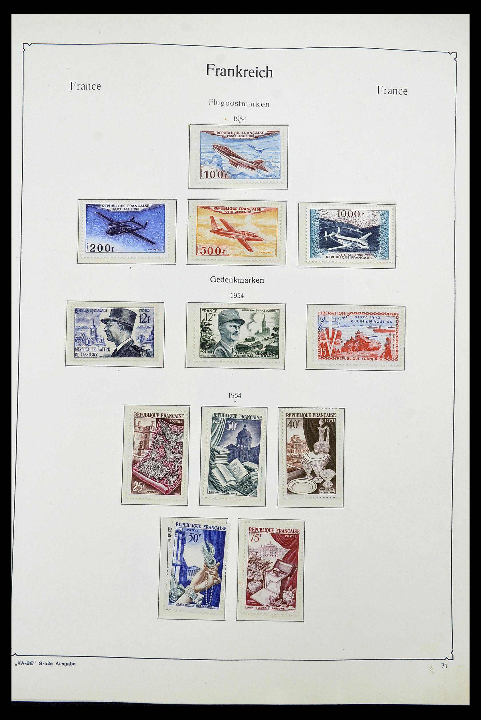 34580 067 - Stamp Collection 34580 France 1900-1971.