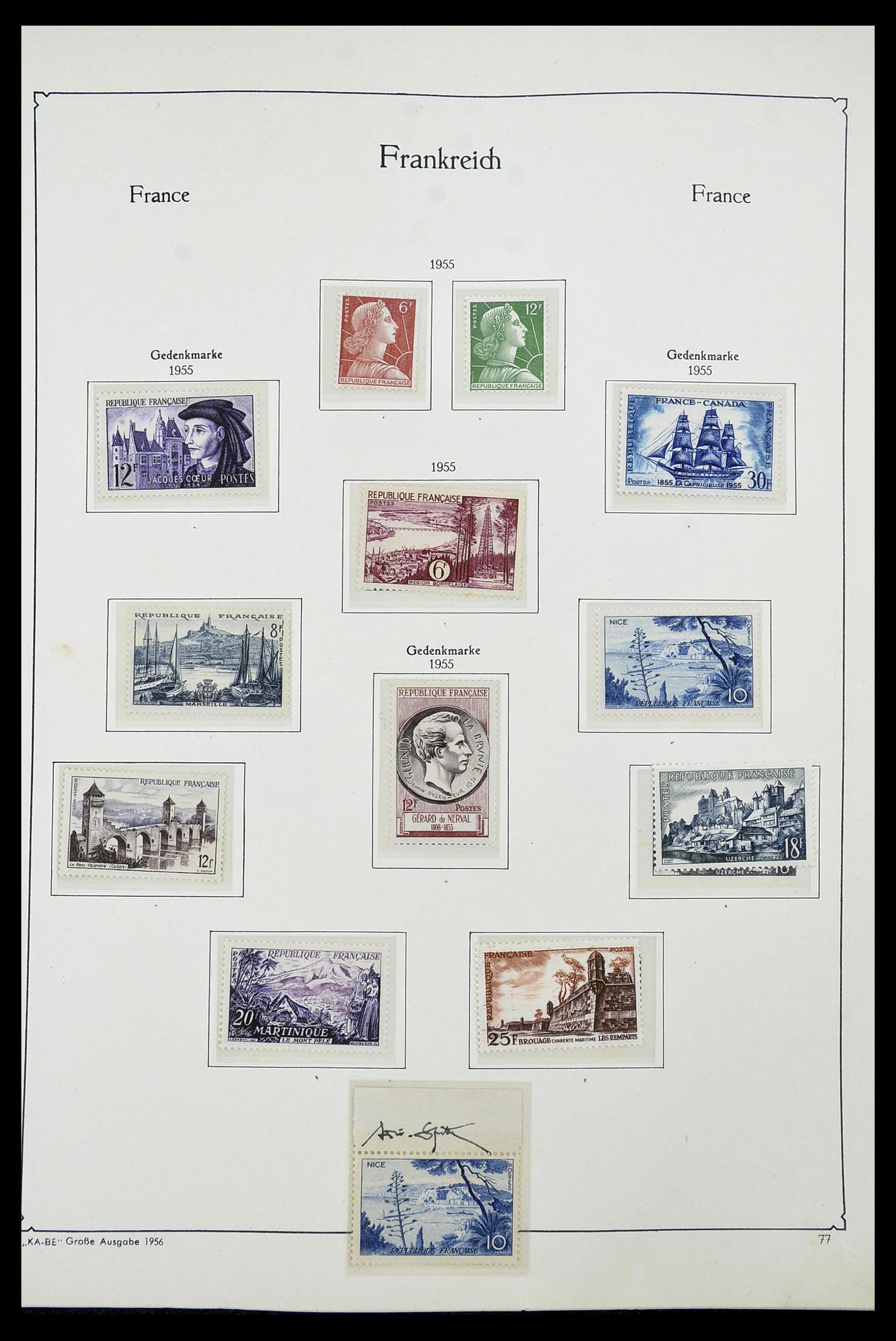 34580 073 - Stamp Collection 34580 France 1900-1971.