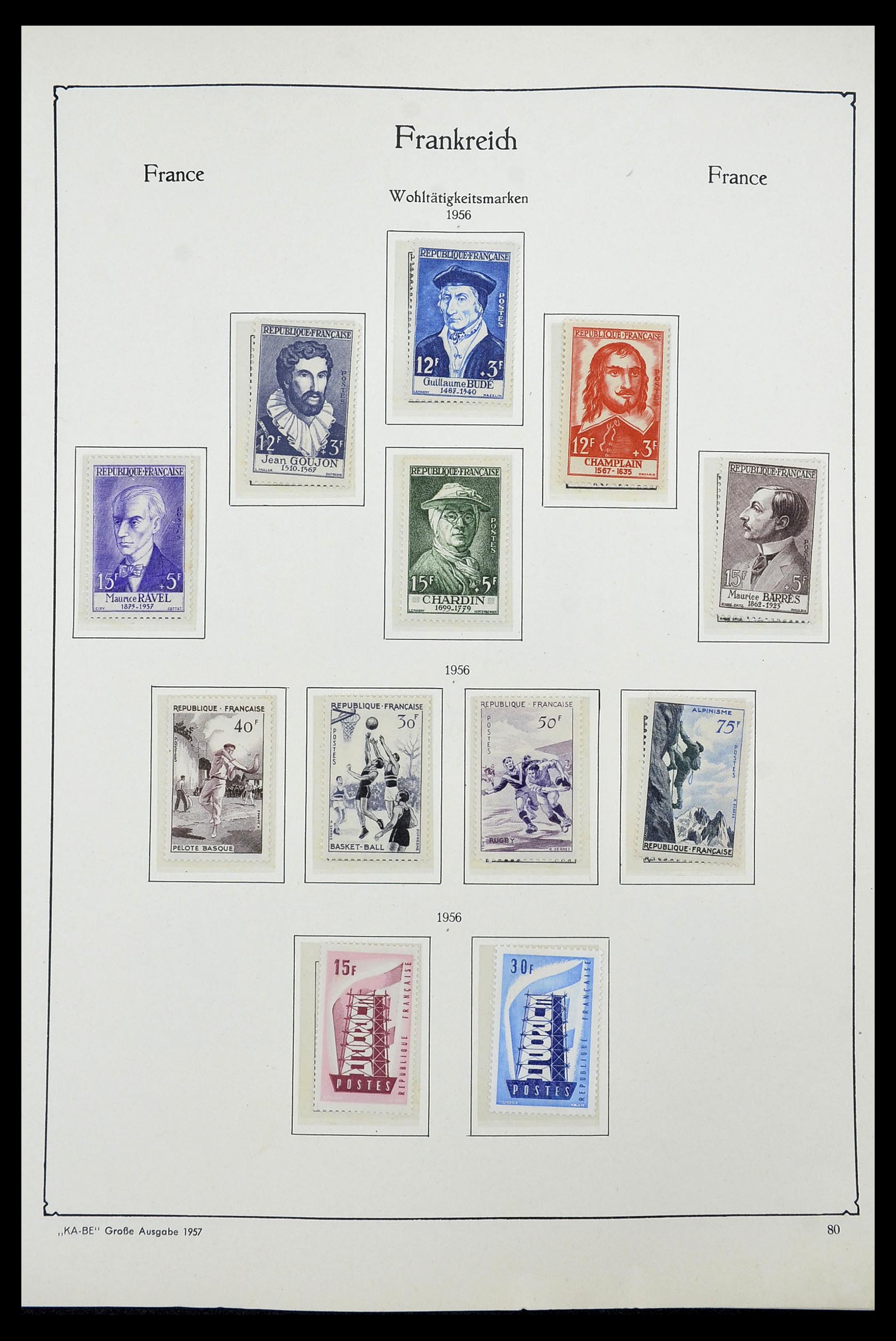 34580 076 - Stamp Collection 34580 France 1900-1971.