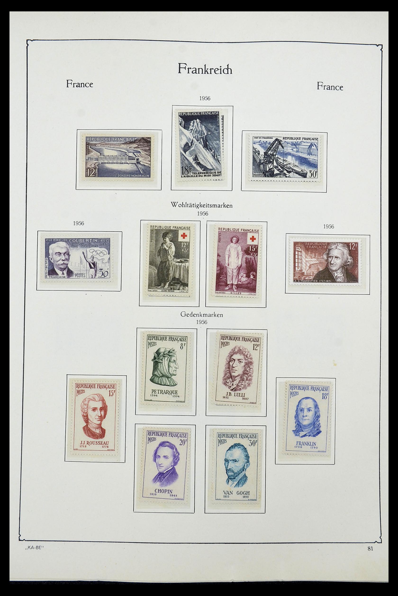34580 077 - Stamp Collection 34580 France 1900-1971.