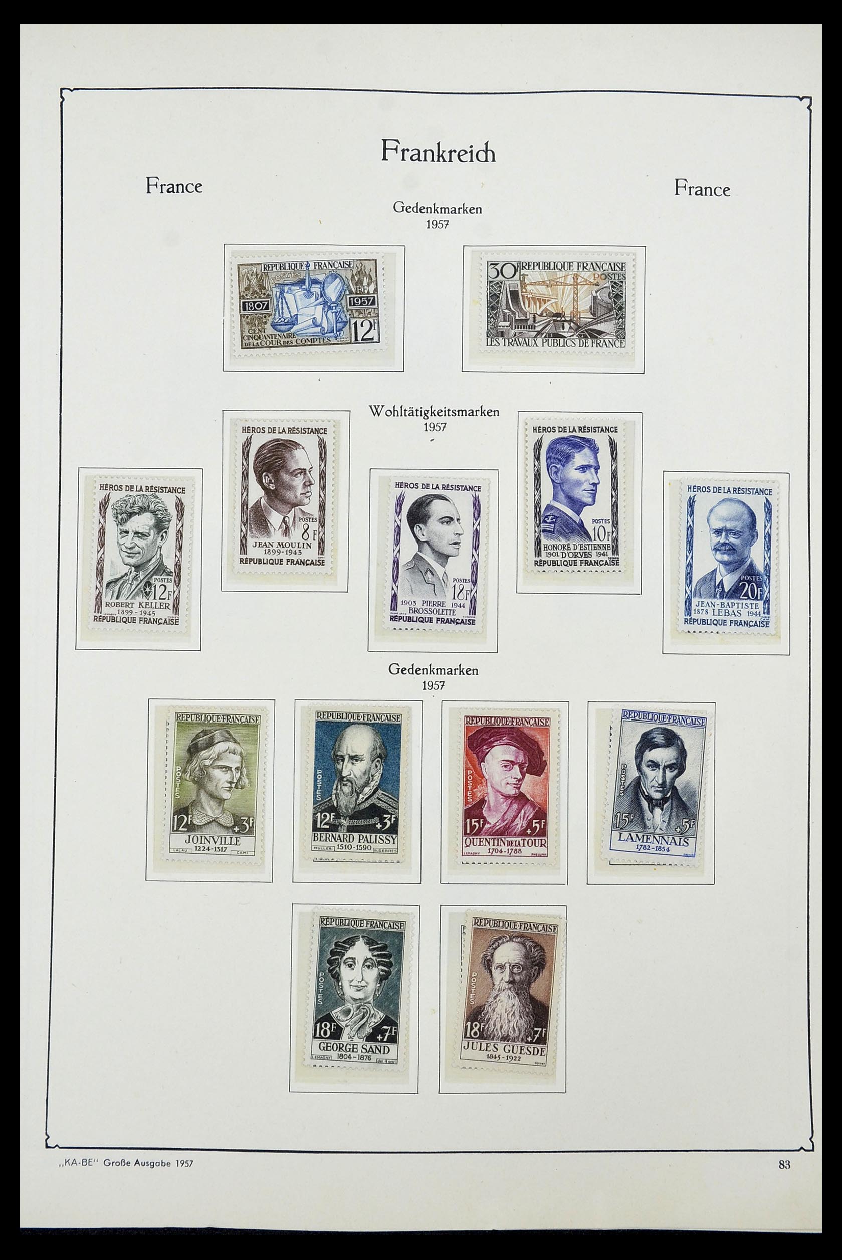 34580 079 - Stamp Collection 34580 France 1900-1971.