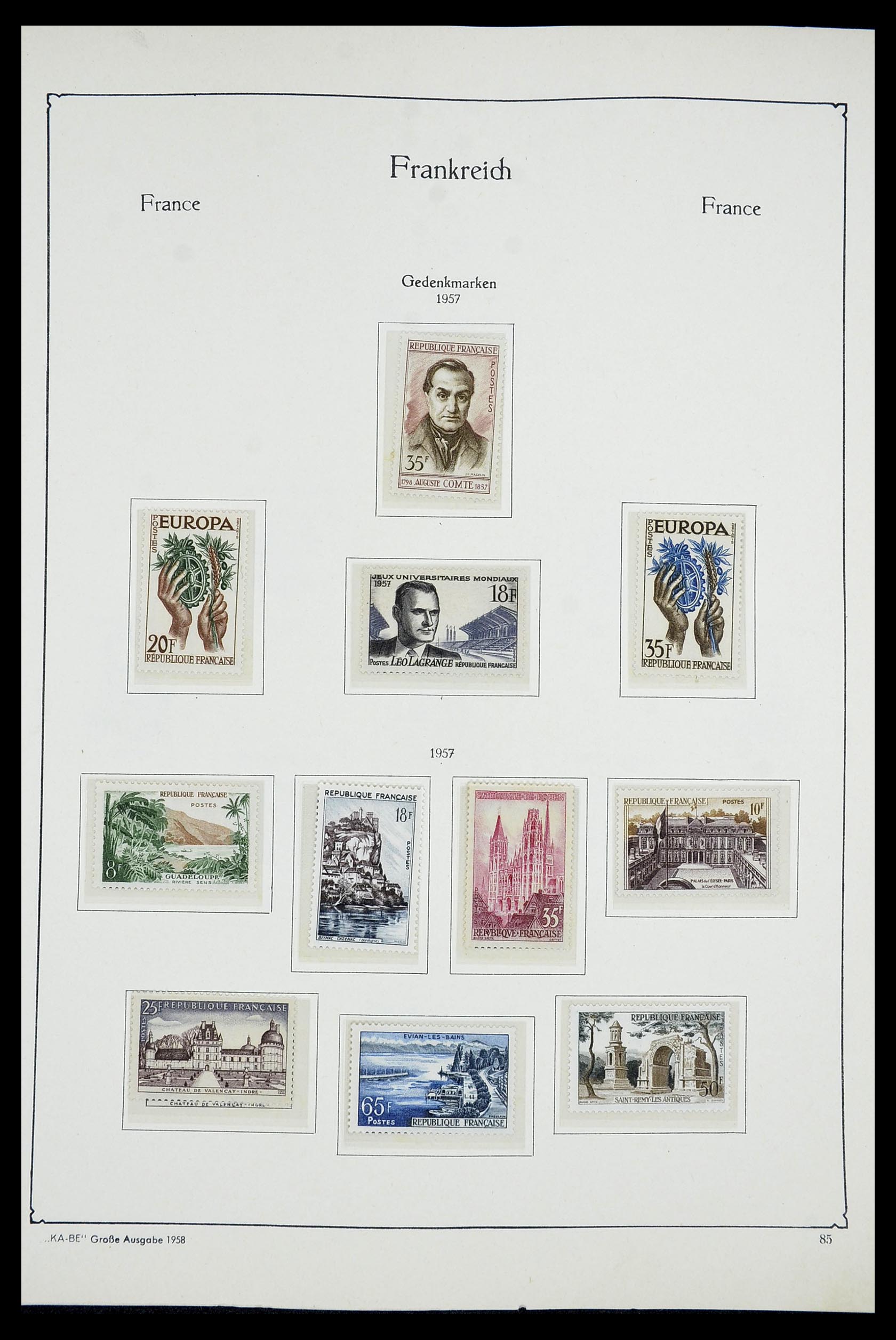 34580 083 - Stamp Collection 34580 France 1900-1971.