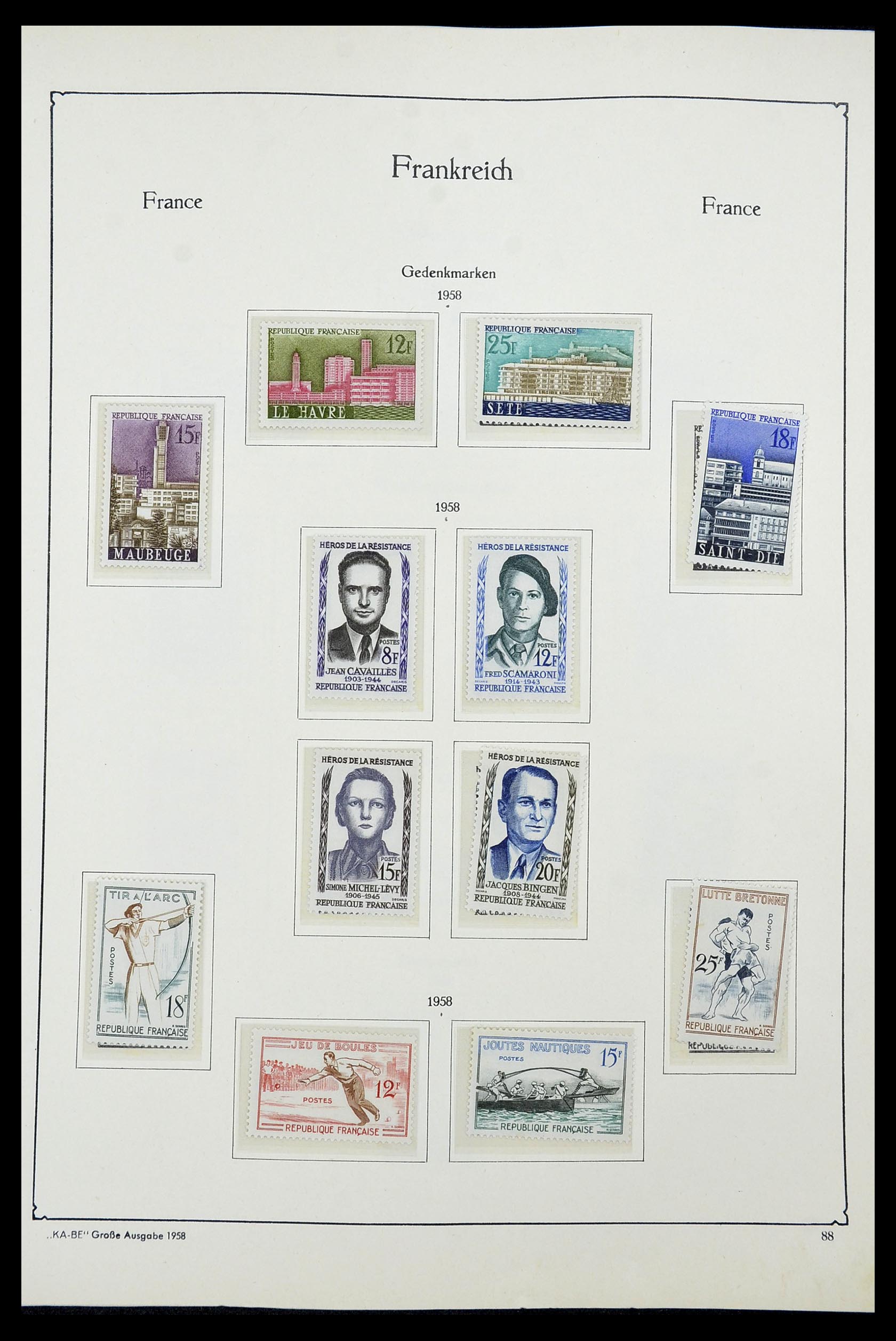 34580 086 - Stamp Collection 34580 France 1900-1971.