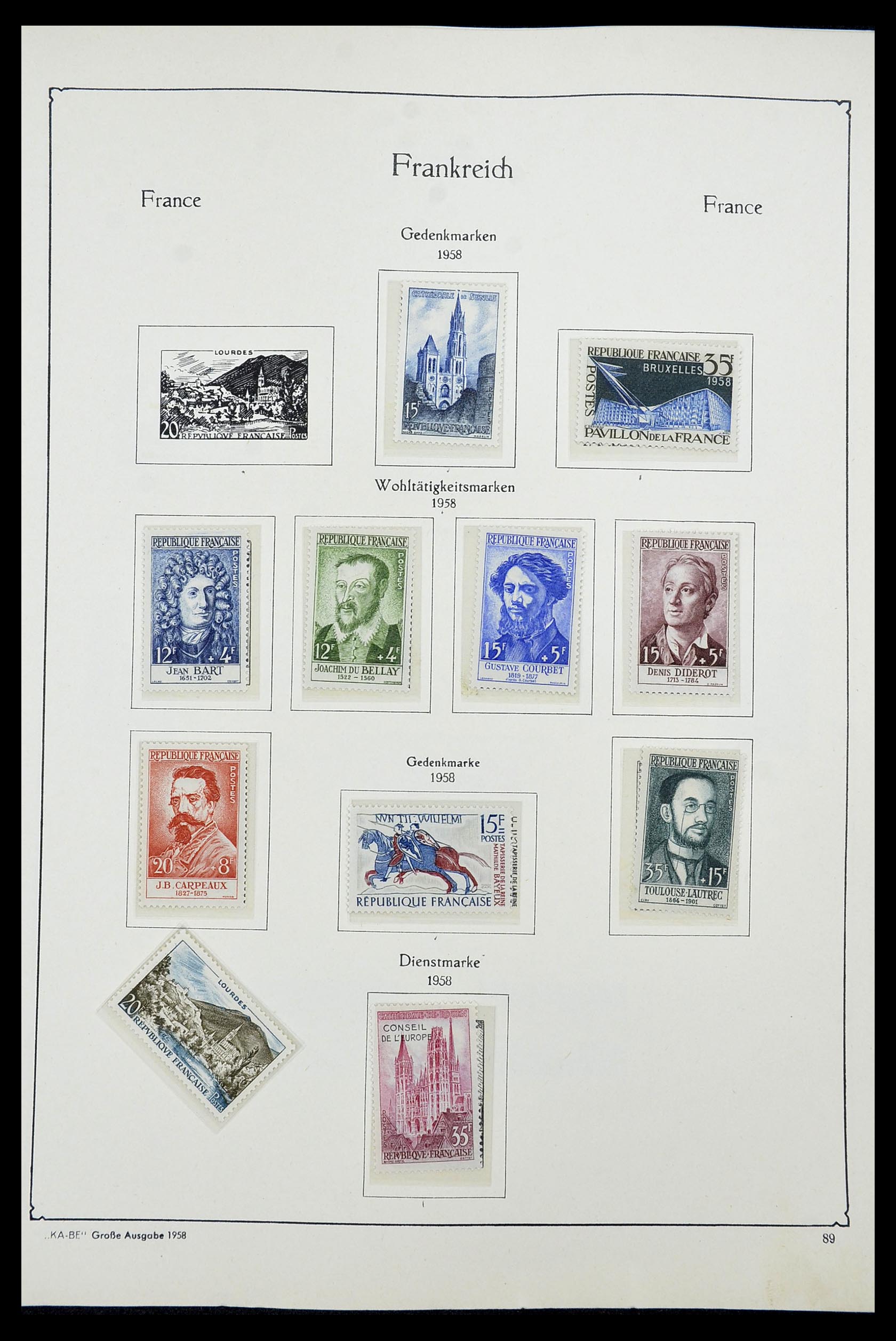 34580 087 - Stamp Collection 34580 France 1900-1971.