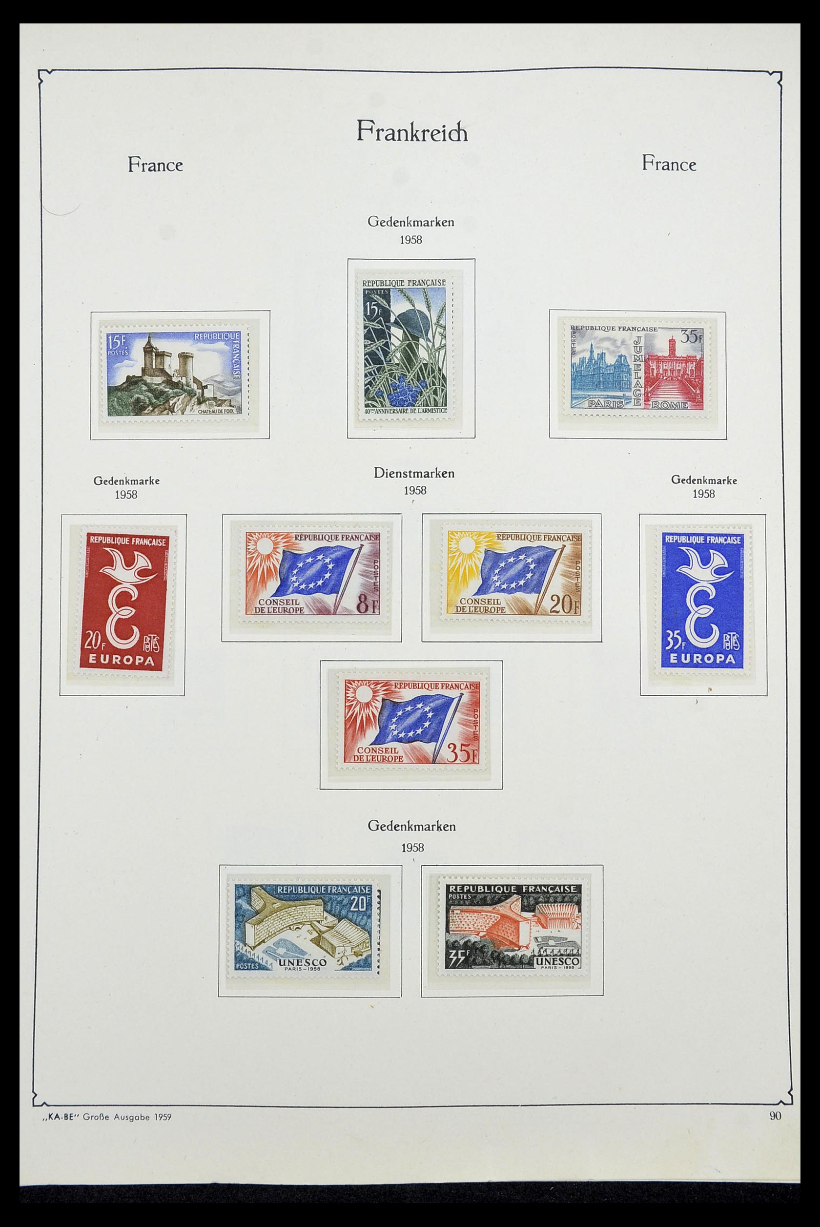 34580 088 - Stamp Collection 34580 France 1900-1971.