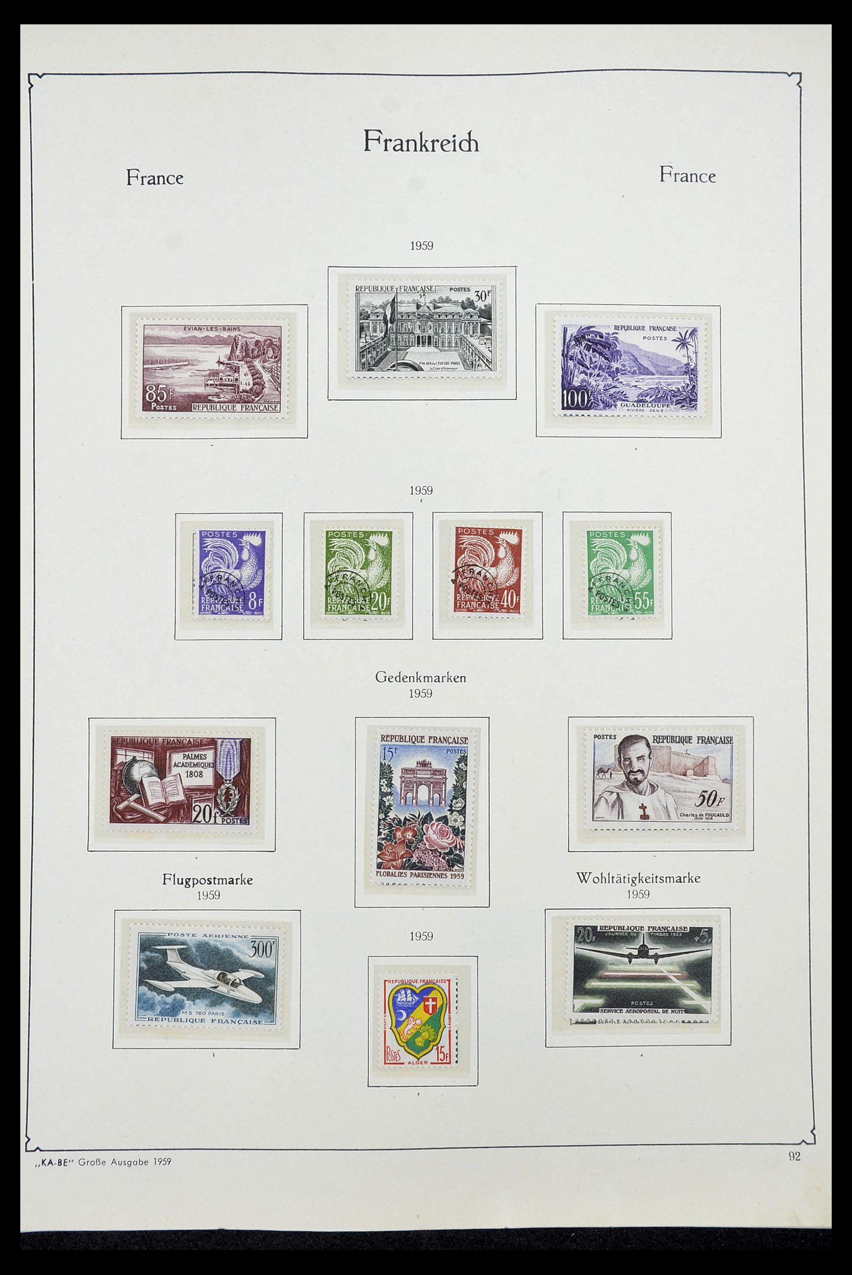 34580 090 - Stamp Collection 34580 France 1900-1971.
