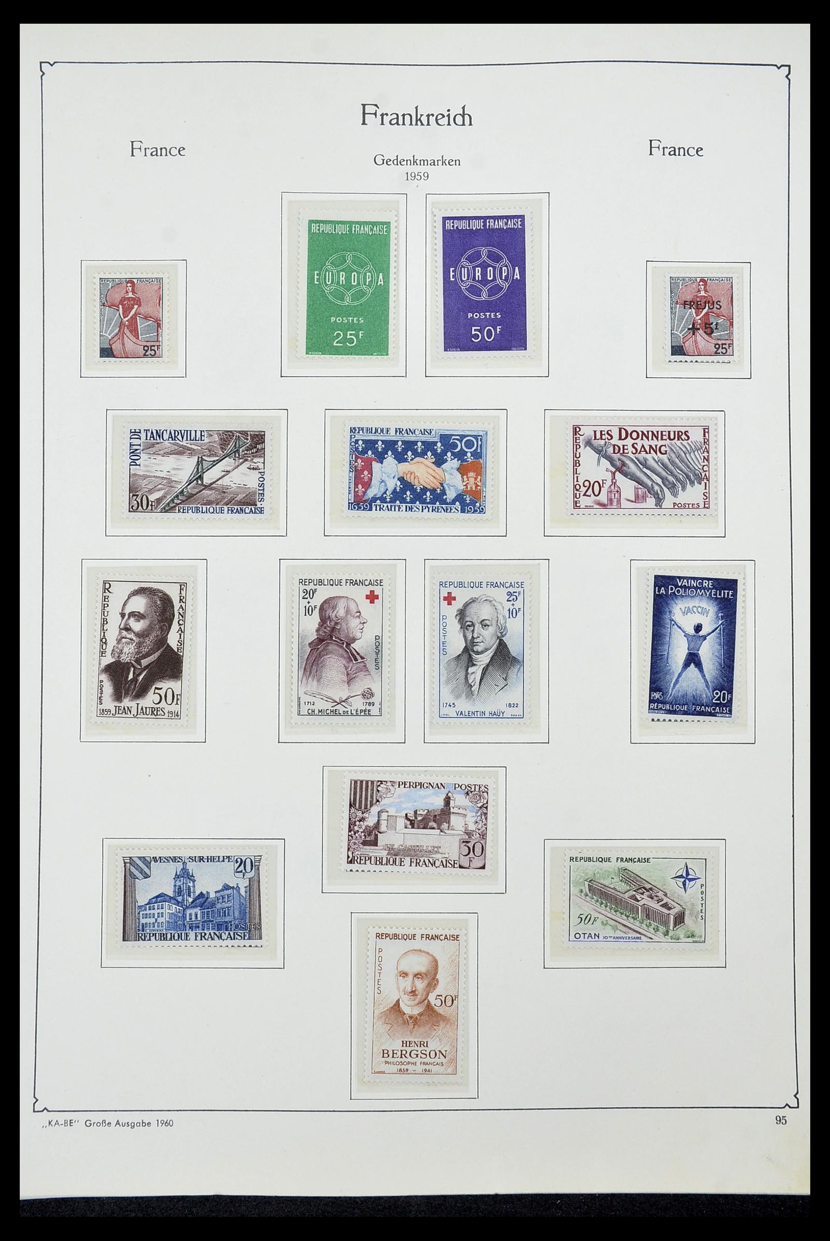 34580 093 - Stamp Collection 34580 France 1900-1971.