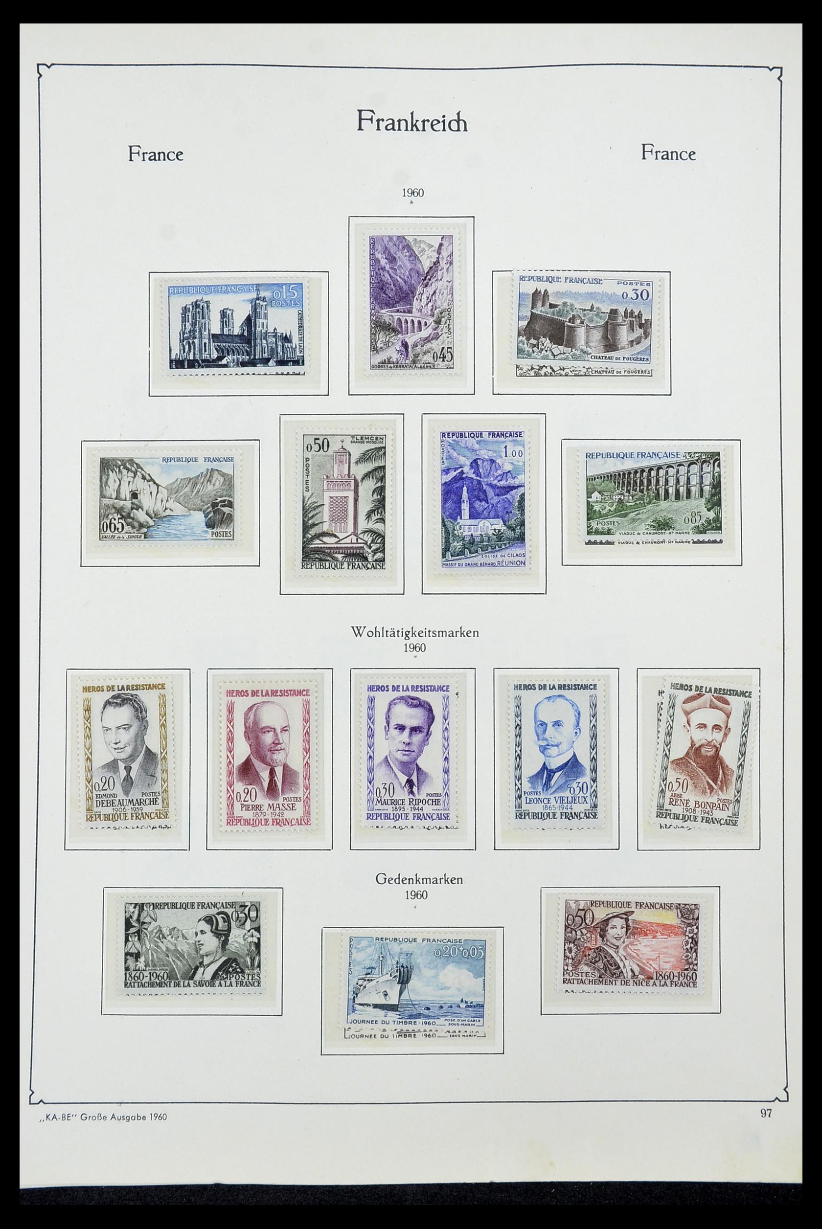 34580 095 - Stamp Collection 34580 France 1900-1971.