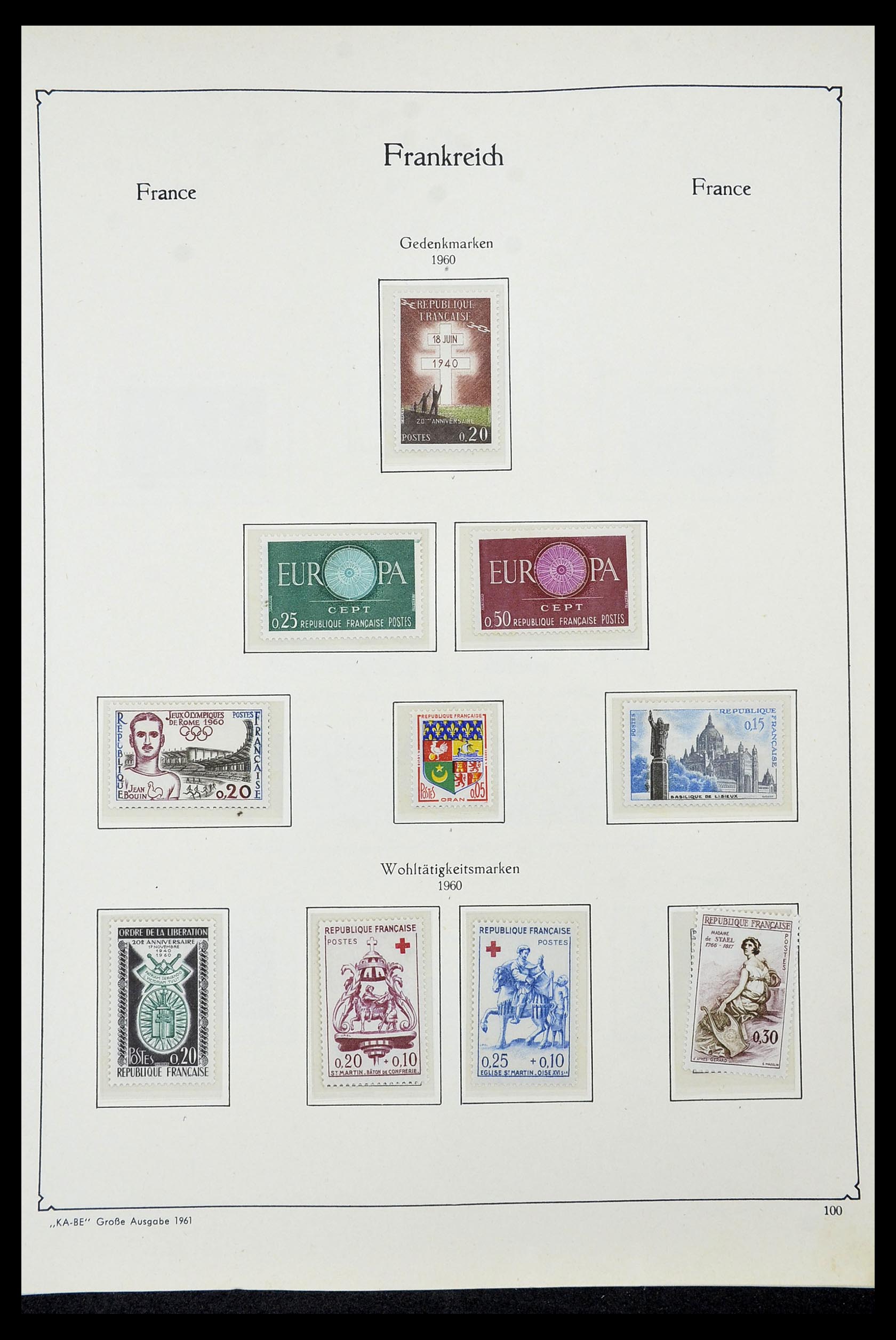 34580 098 - Stamp Collection 34580 France 1900-1971.