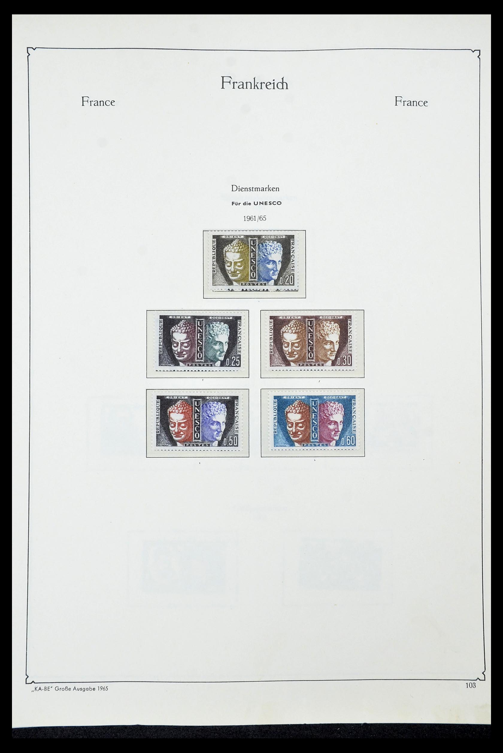 34580 101 - Postzegelverzameling 34580 Frankrijk 1900-1971.