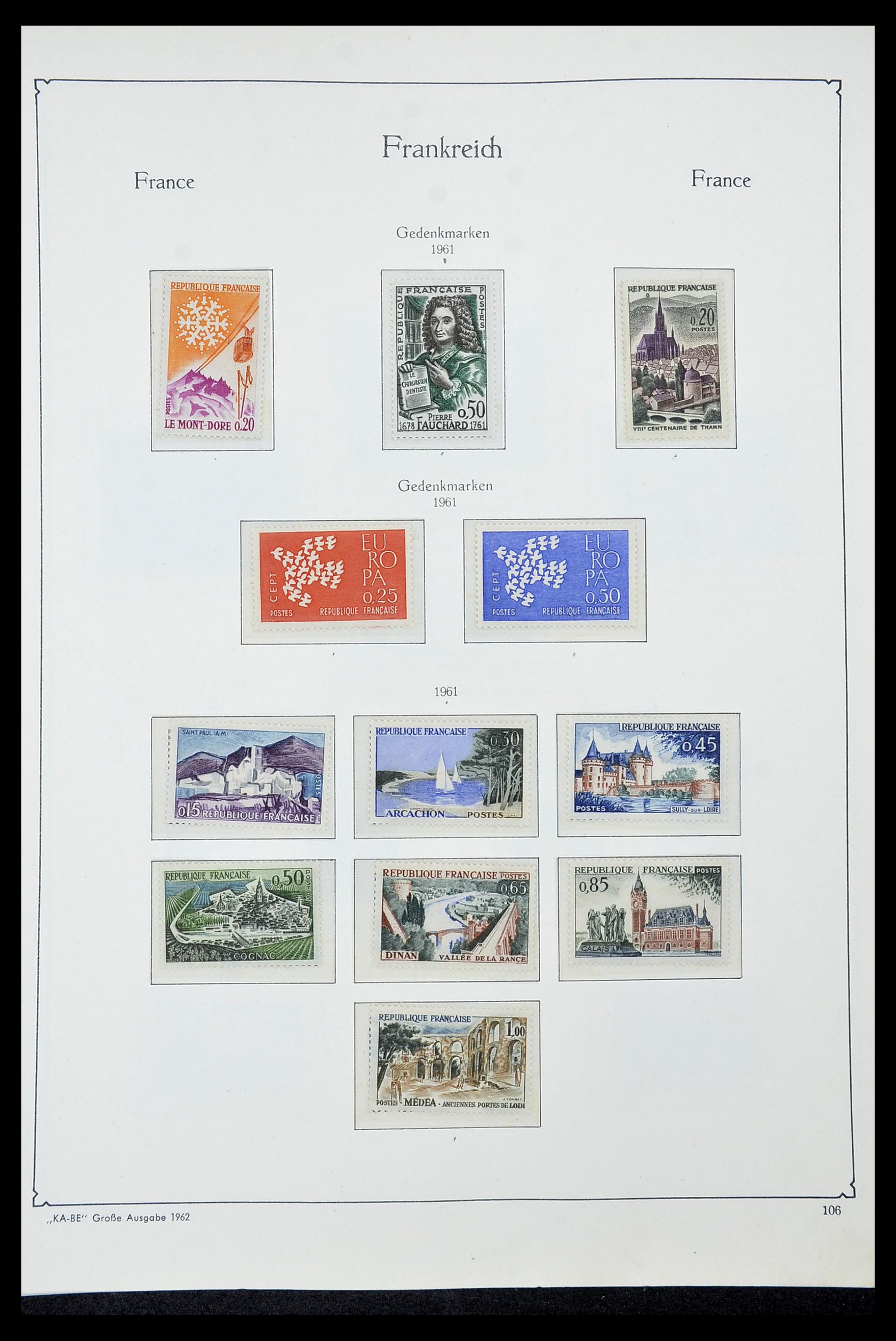 34580 104 - Postzegelverzameling 34580 Frankrijk 1900-1971.