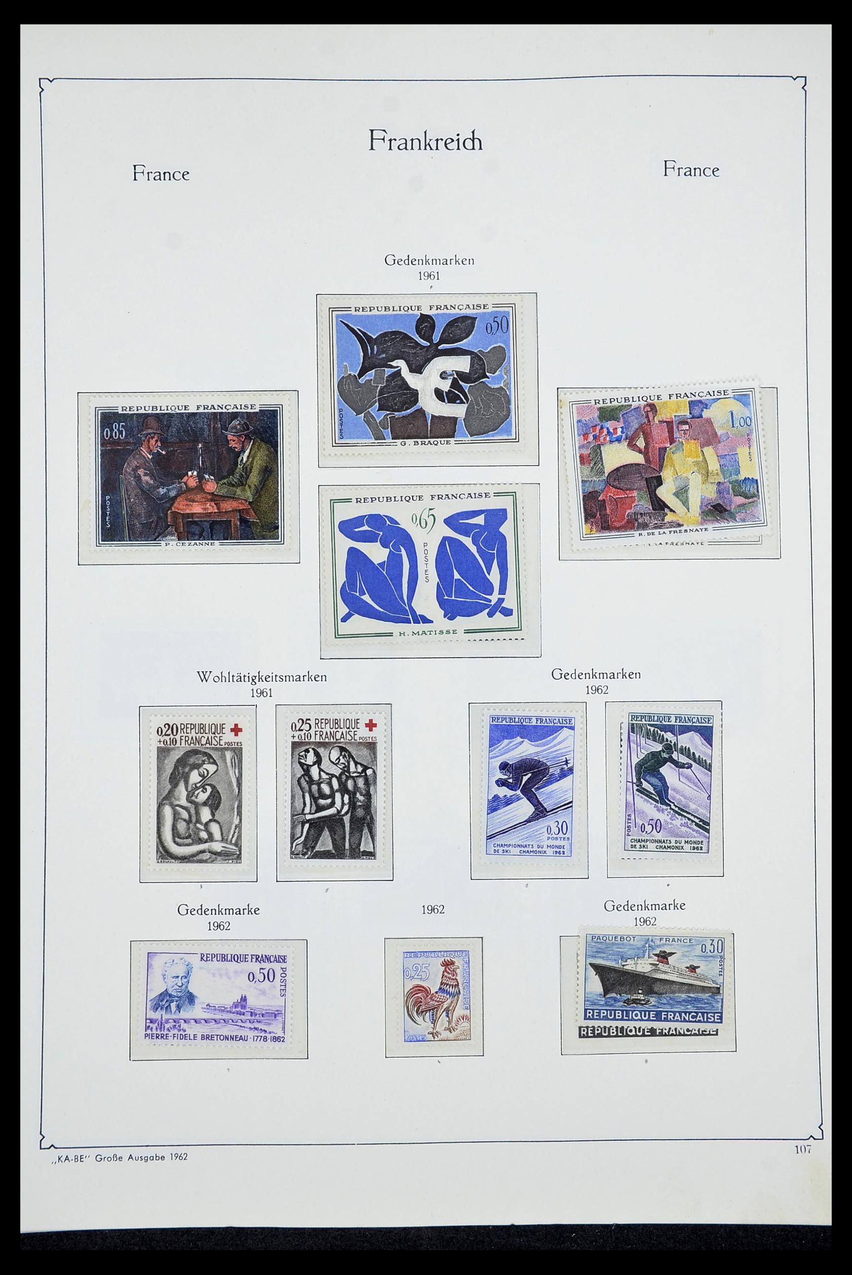 34580 105 - Stamp Collection 34580 France 1900-1971.