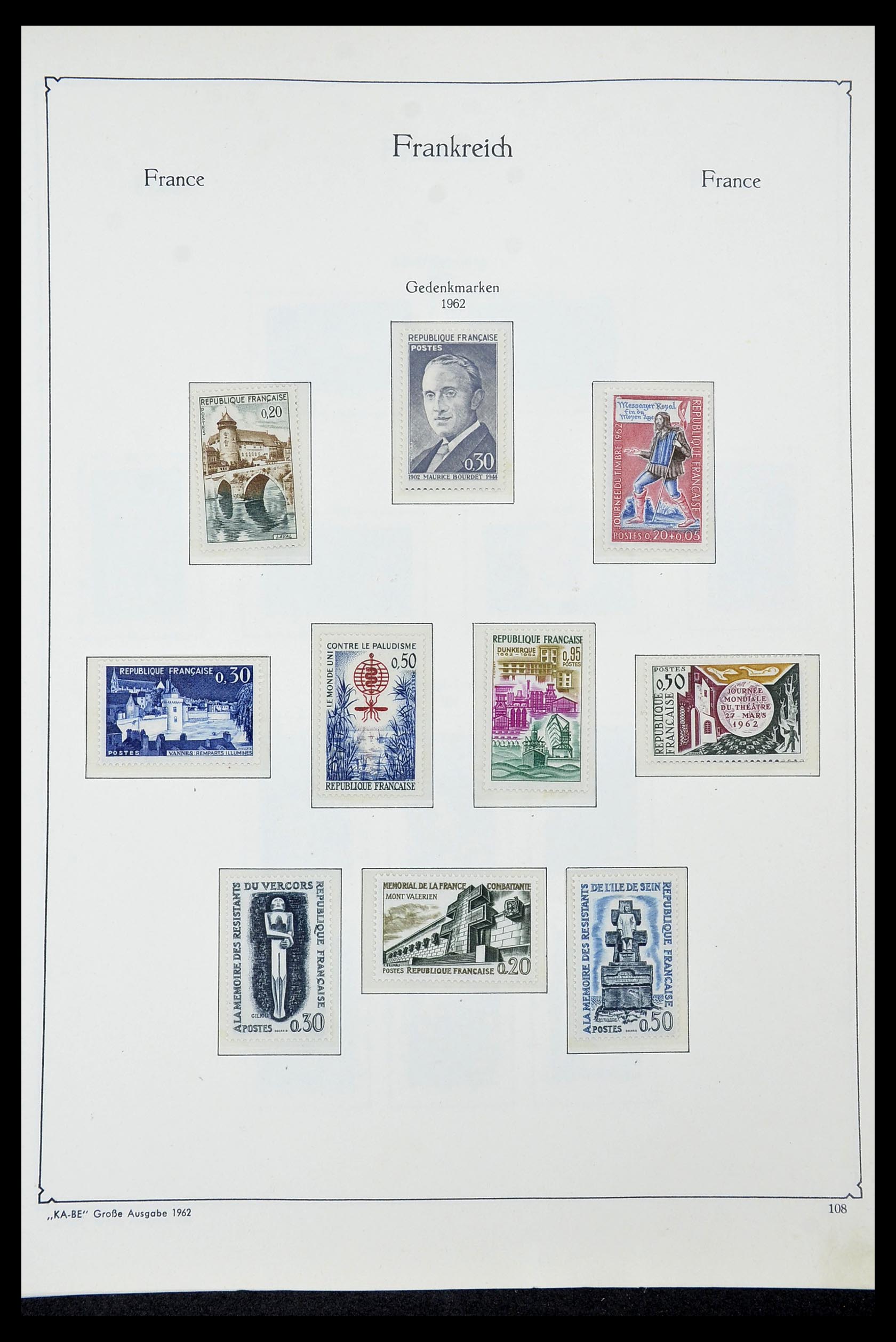34580 106 - Postzegelverzameling 34580 Frankrijk 1900-1971.