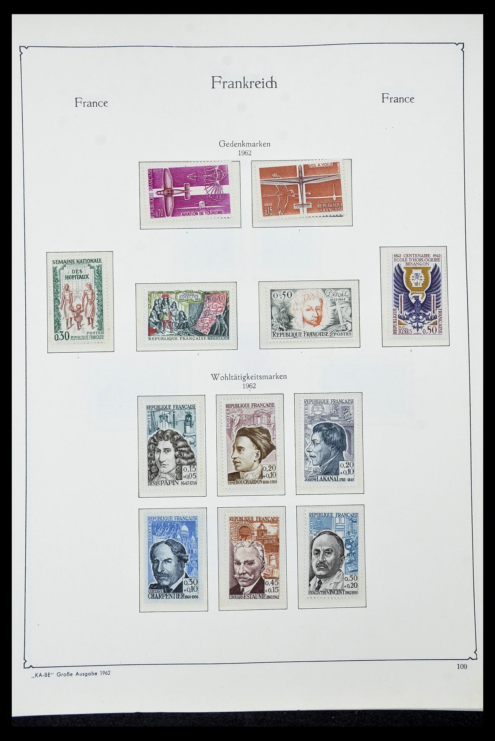 34580 107 - Postzegelverzameling 34580 Frankrijk 1900-1971.