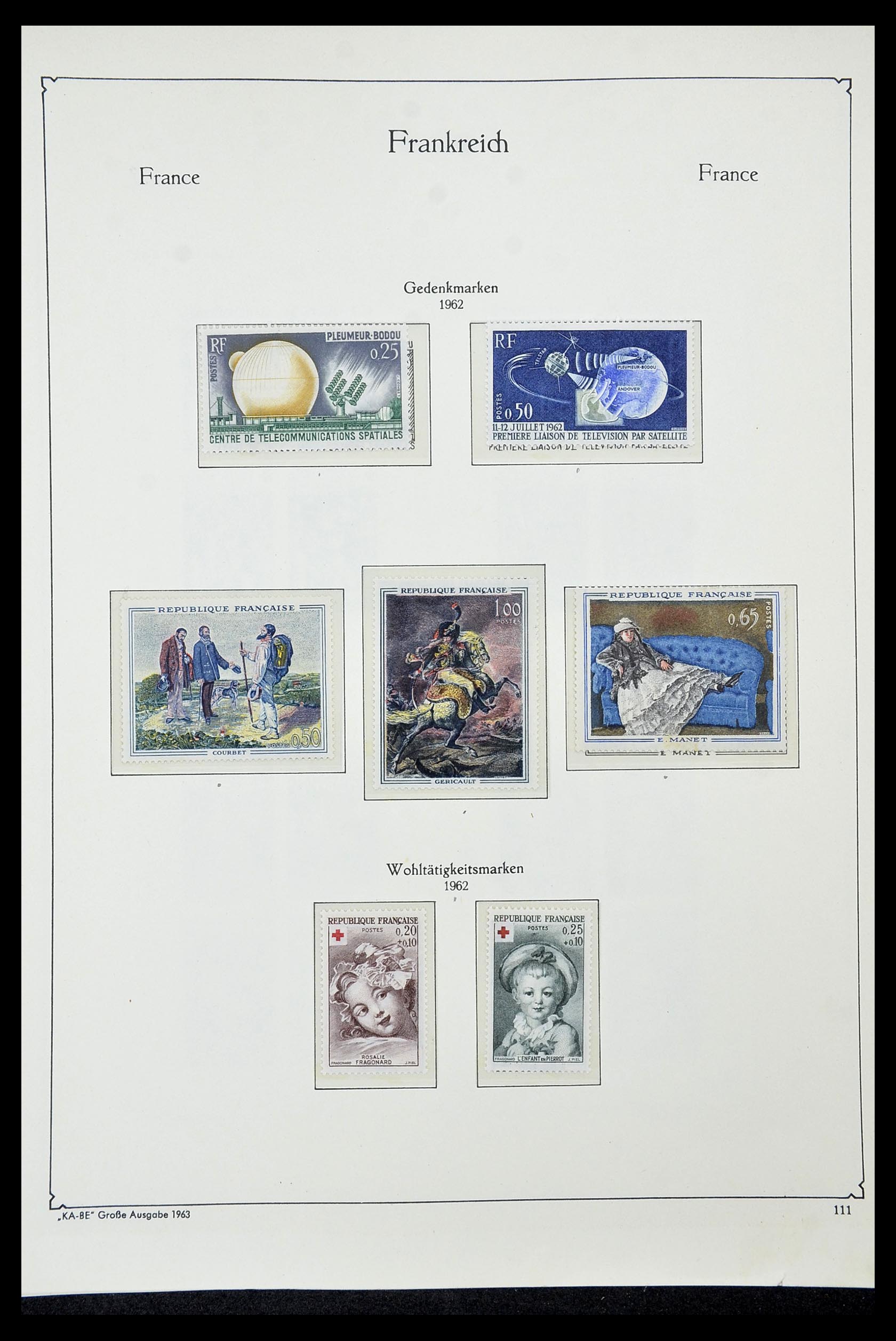 34580 109 - Postzegelverzameling 34580 Frankrijk 1900-1971.