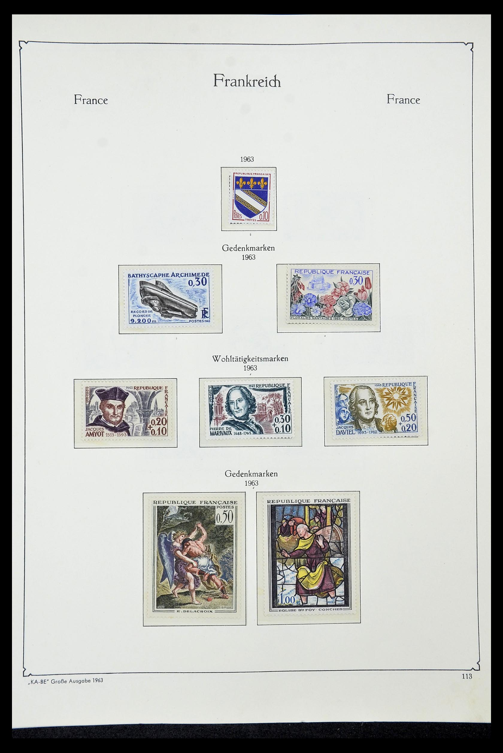 34580 112 - Postzegelverzameling 34580 Frankrijk 1900-1971.