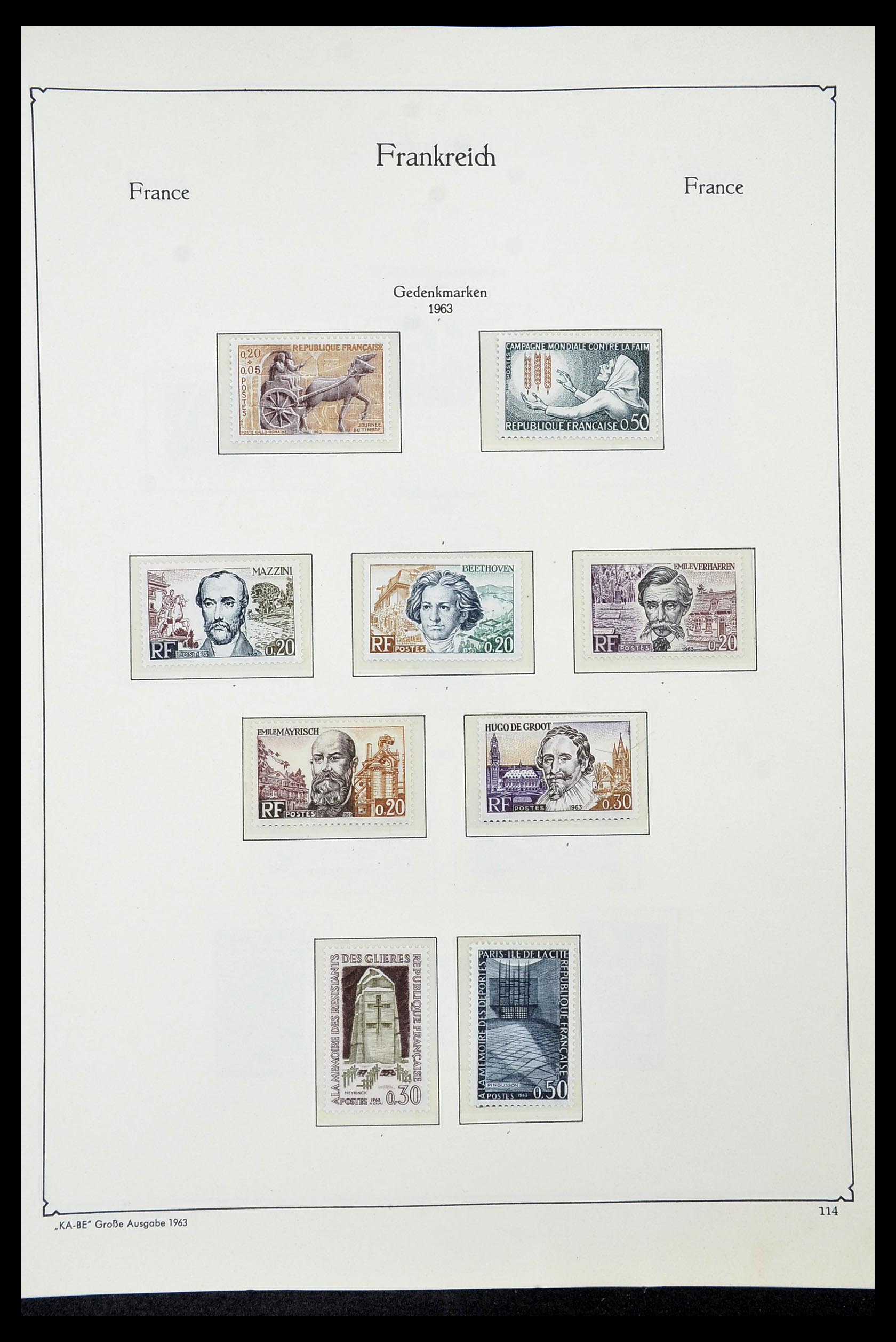 34580 113 - Postzegelverzameling 34580 Frankrijk 1900-1971.
