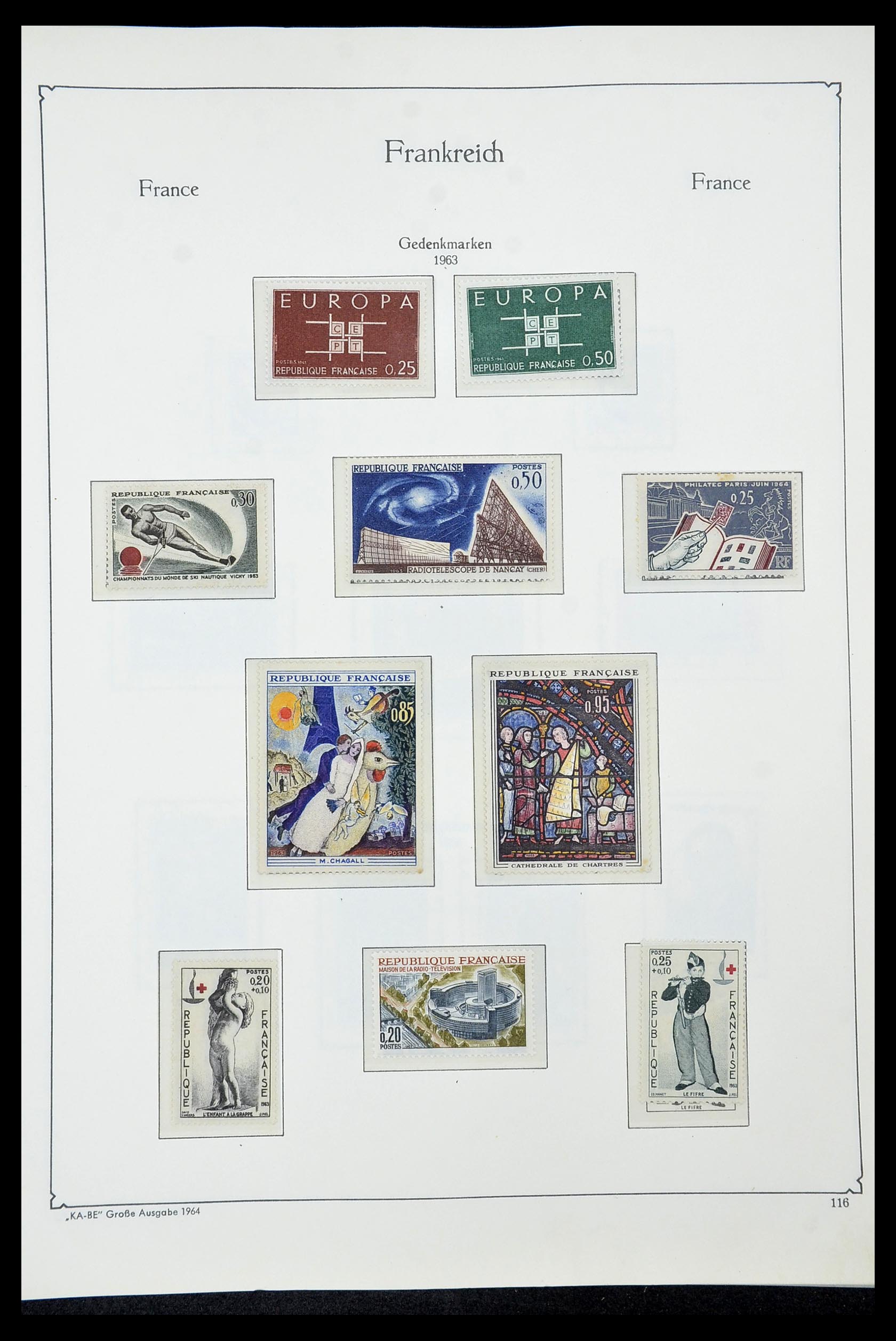 34580 115 - Postzegelverzameling 34580 Frankrijk 1900-1971.