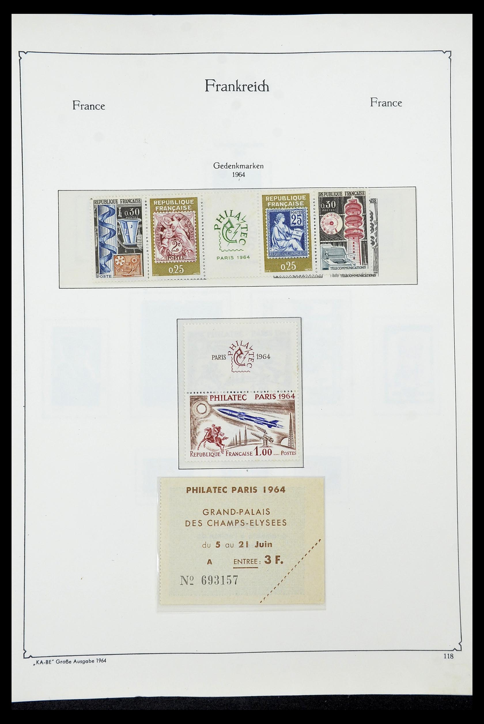 34580 117 - Postzegelverzameling 34580 Frankrijk 1900-1971.