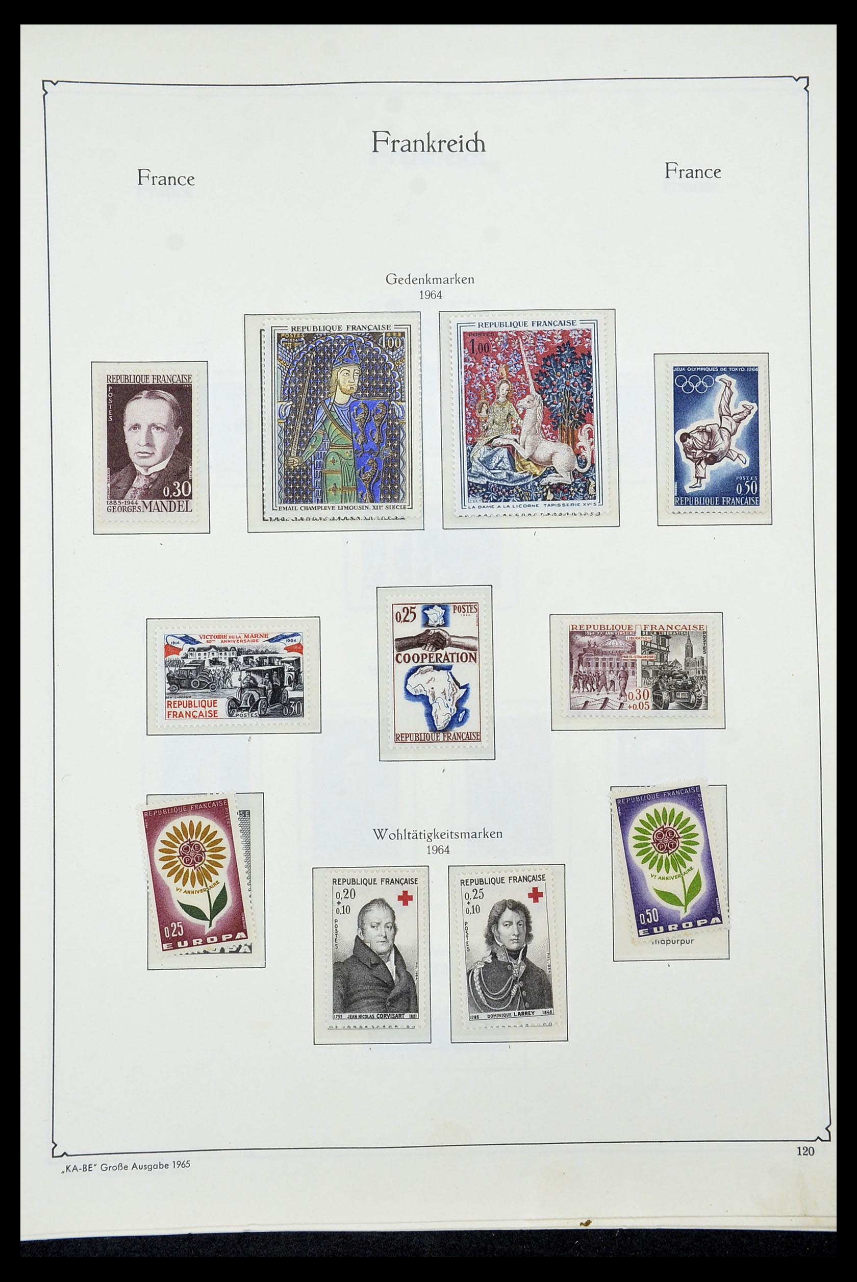 34580 119 - Postzegelverzameling 34580 Frankrijk 1900-1971.