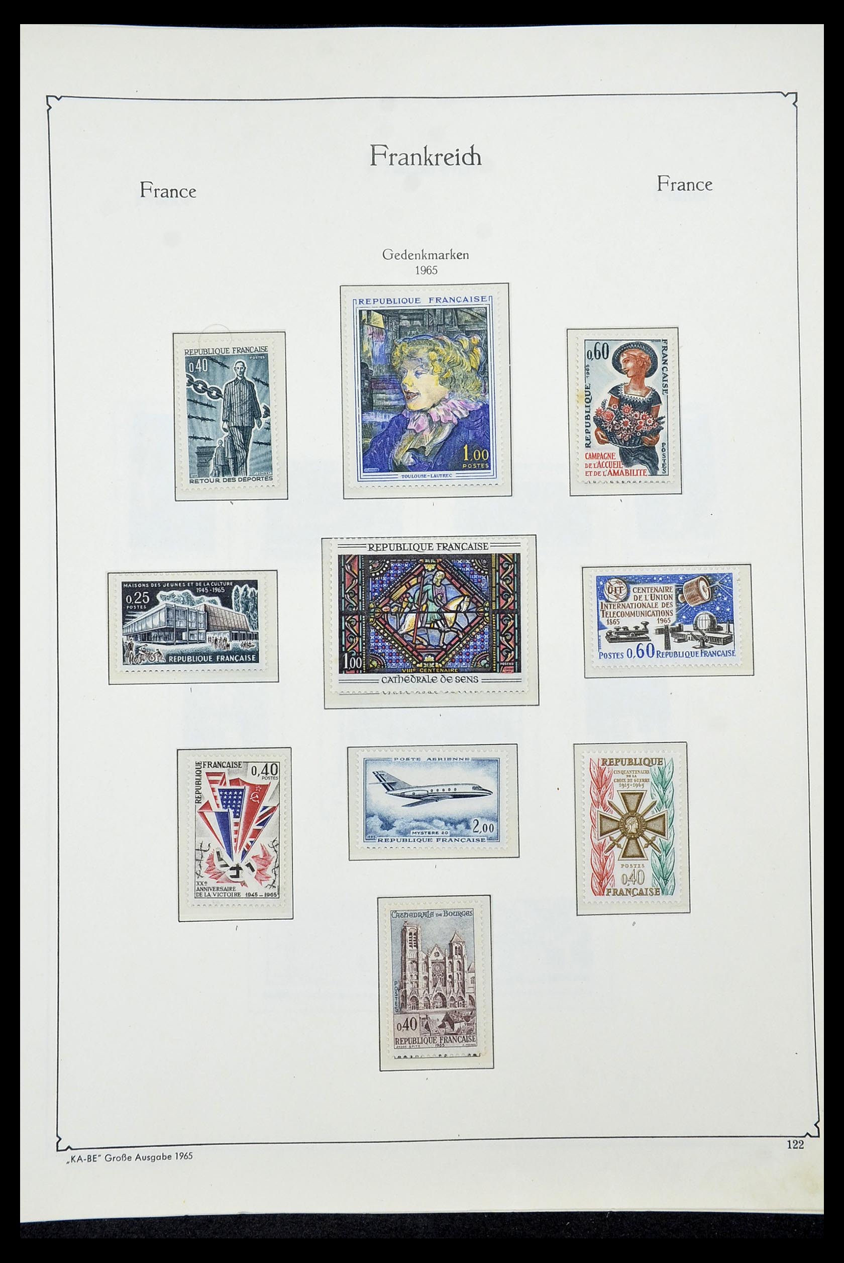 34580 121 - Stamp Collection 34580 France 1900-1971.