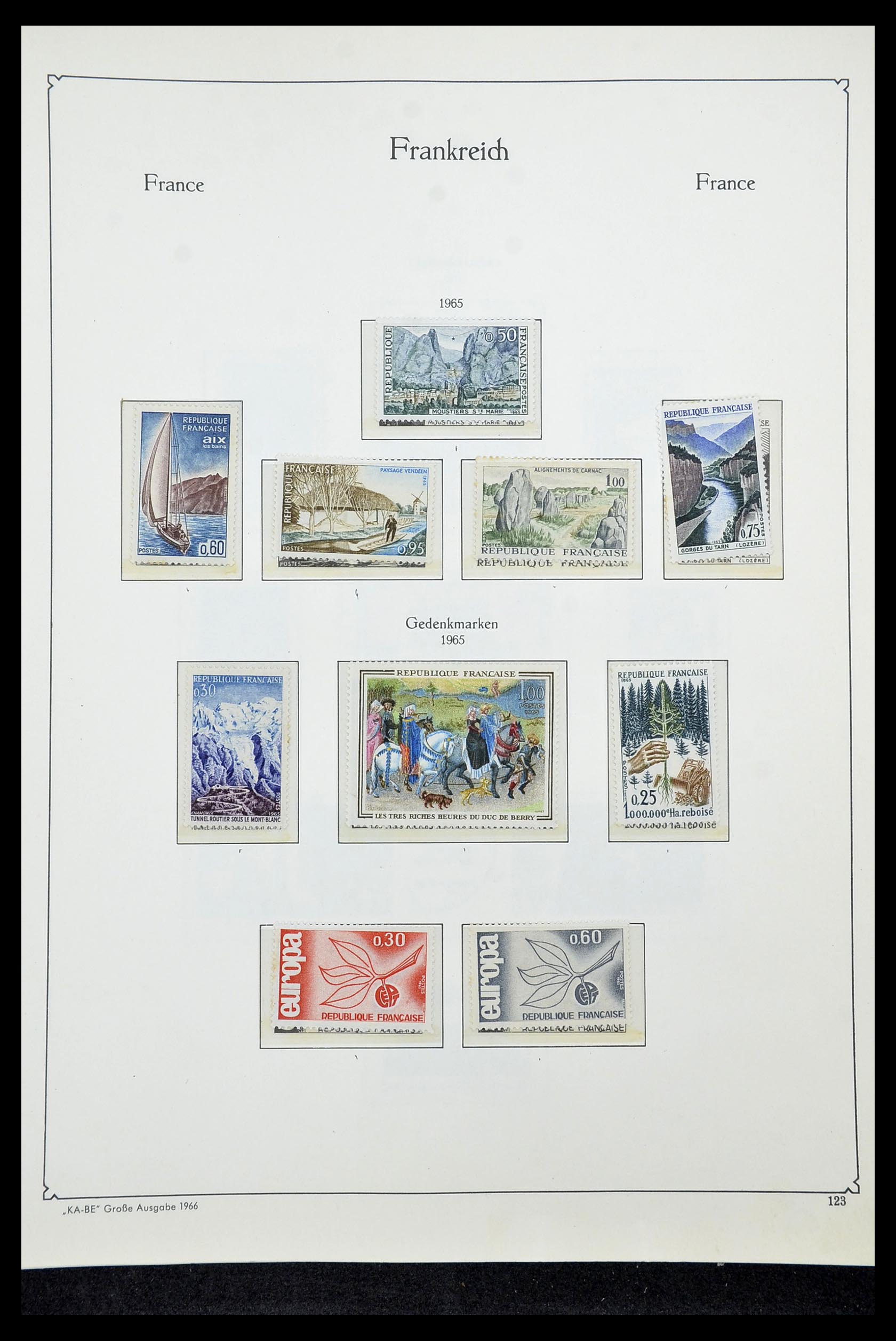 34580 122 - Postzegelverzameling 34580 Frankrijk 1900-1971.