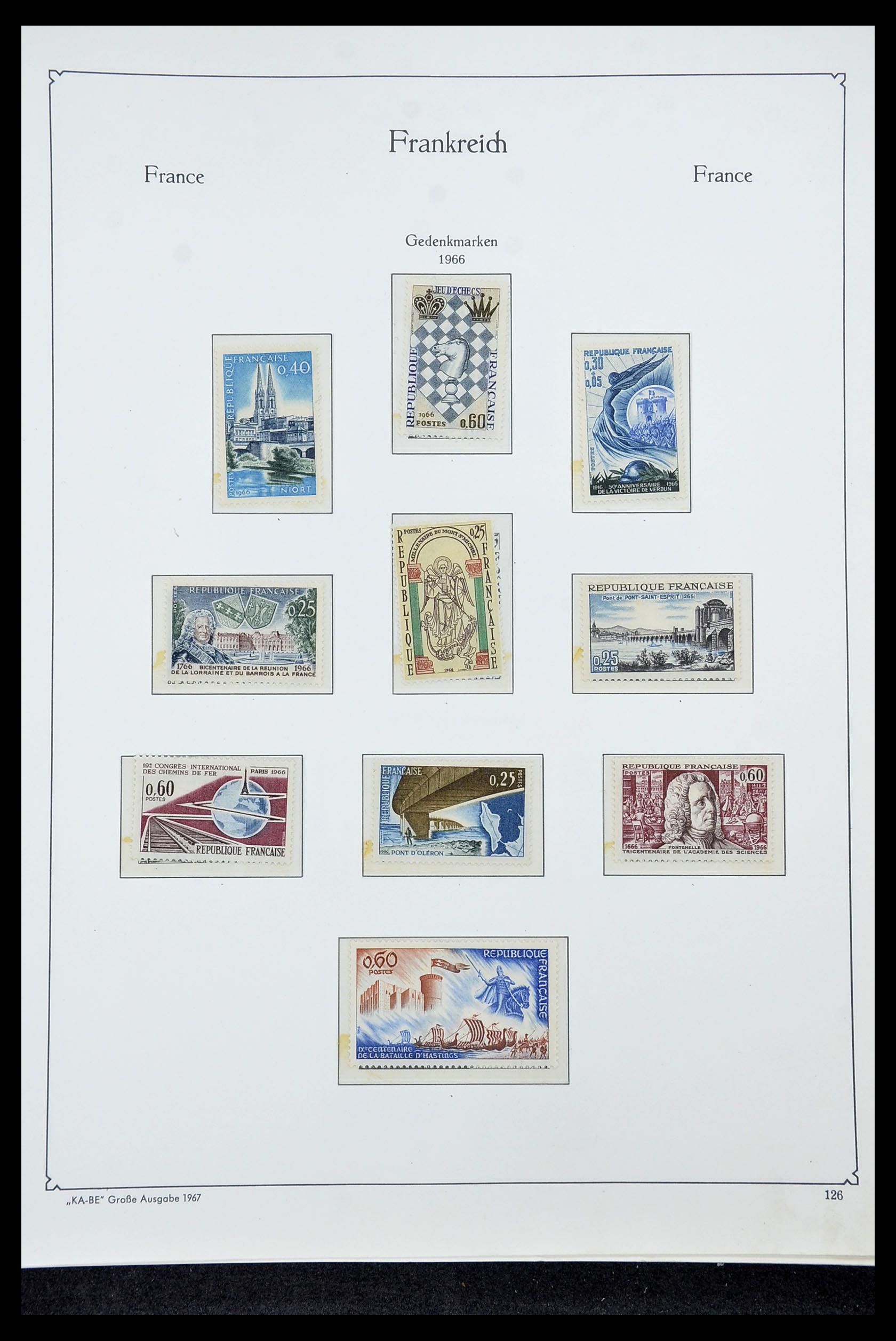 34580 125 - Postzegelverzameling 34580 Frankrijk 1900-1971.