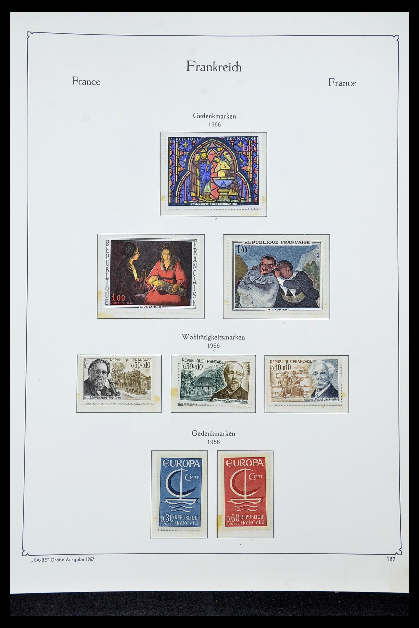 34580 126 - Postzegelverzameling 34580 Frankrijk 1900-1971.